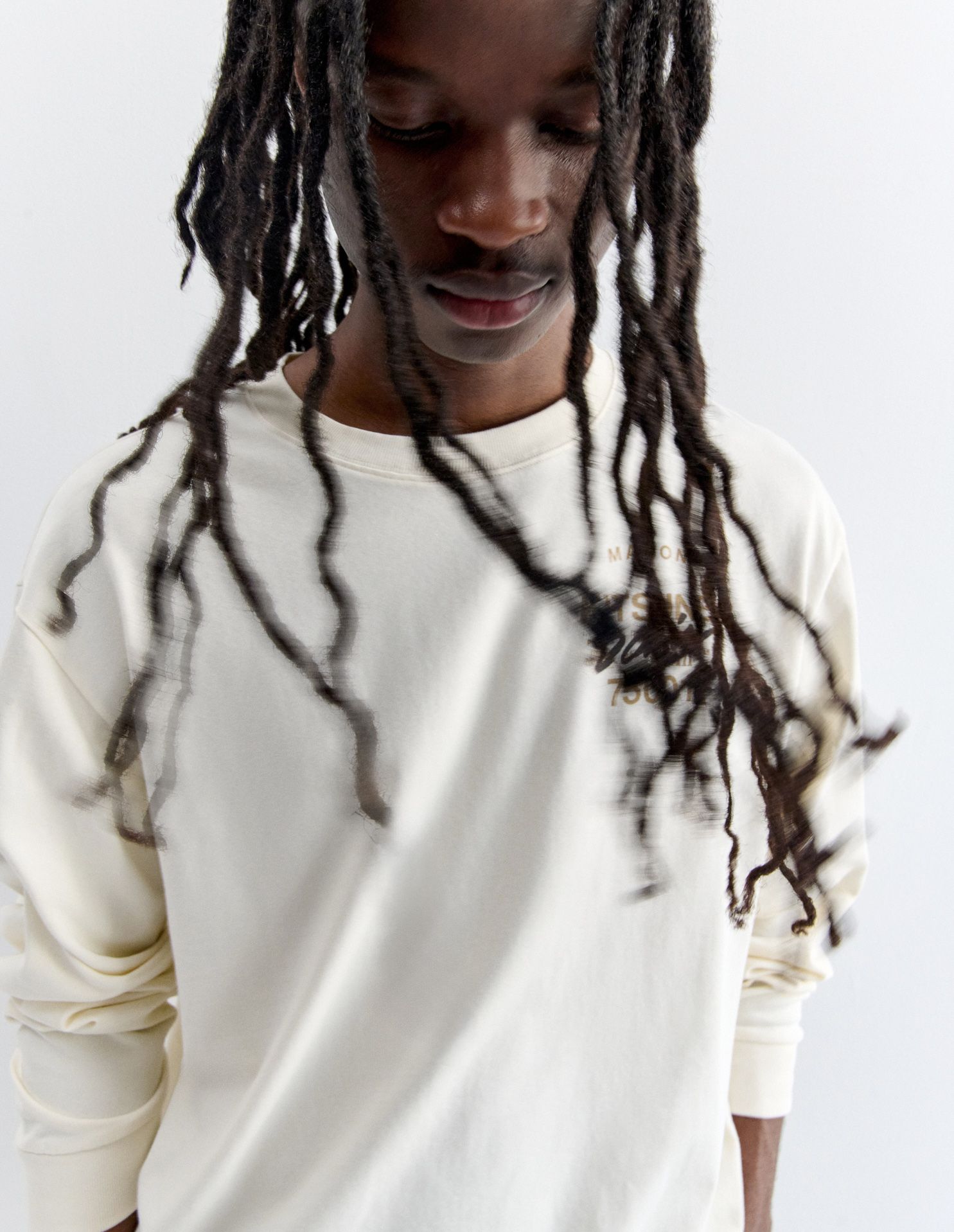 Maison Kitsuné - Áo thun dài tay nam MMII Fox Head dáng oversize