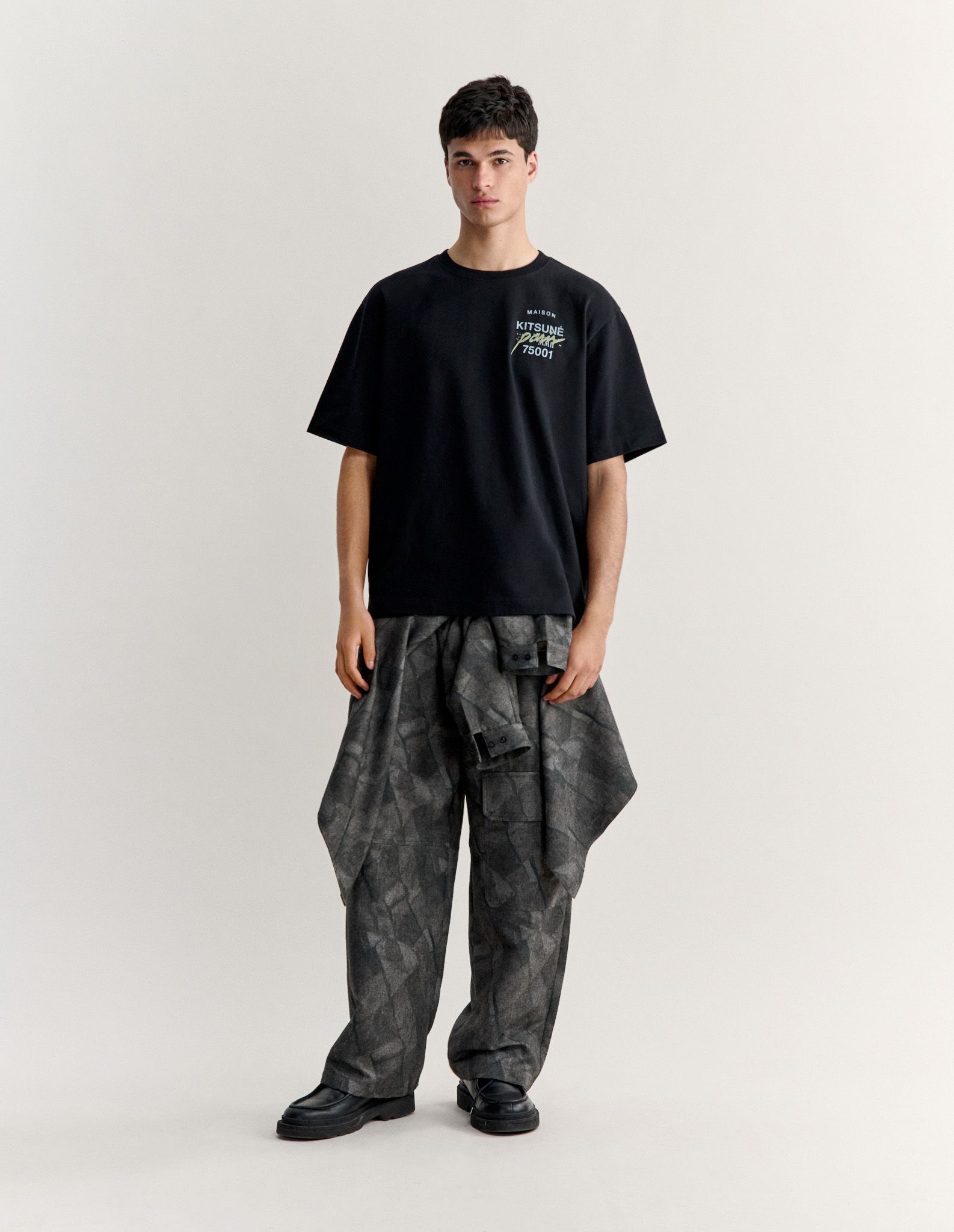 Maison Kitsuné - Áo thun nam MMII Profile Fox dáng oversize