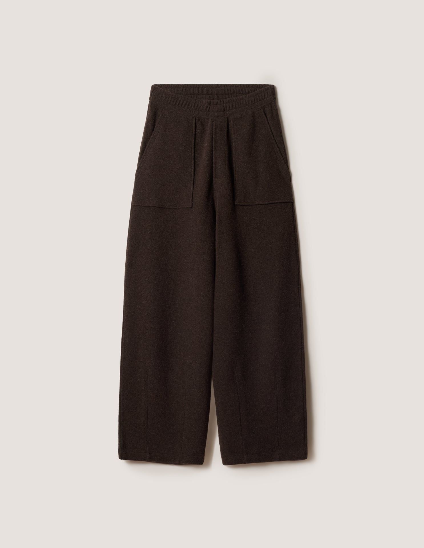 Quần jogger nam nỉ pha len ống rộng dáng comfort