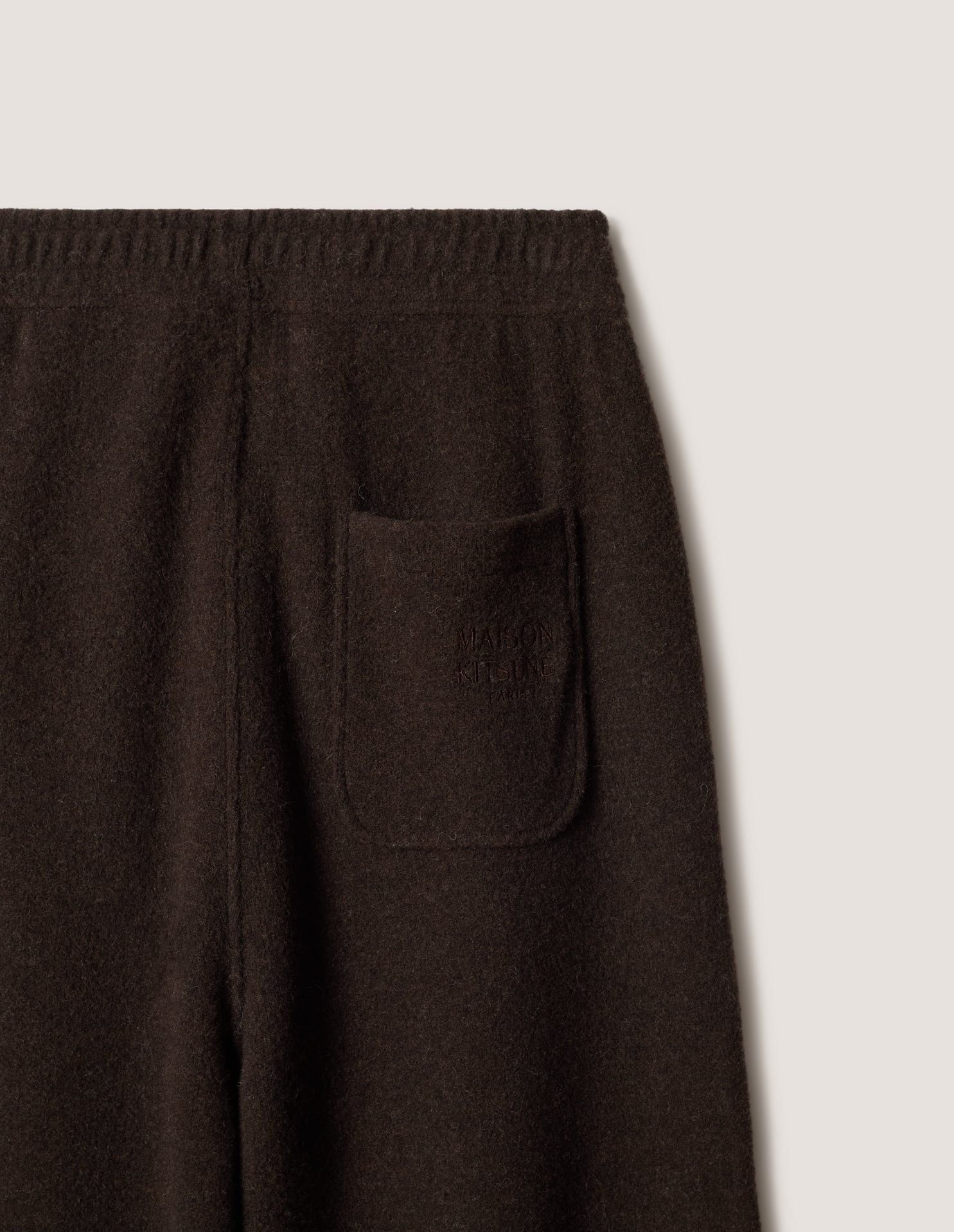 Quần jogger nam nỉ pha len ống rộng dáng comfort