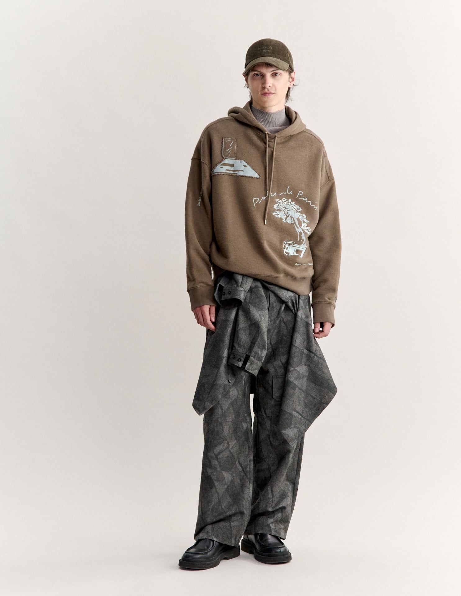 Áo hoodie nam Parcs of Paris dáng oversize