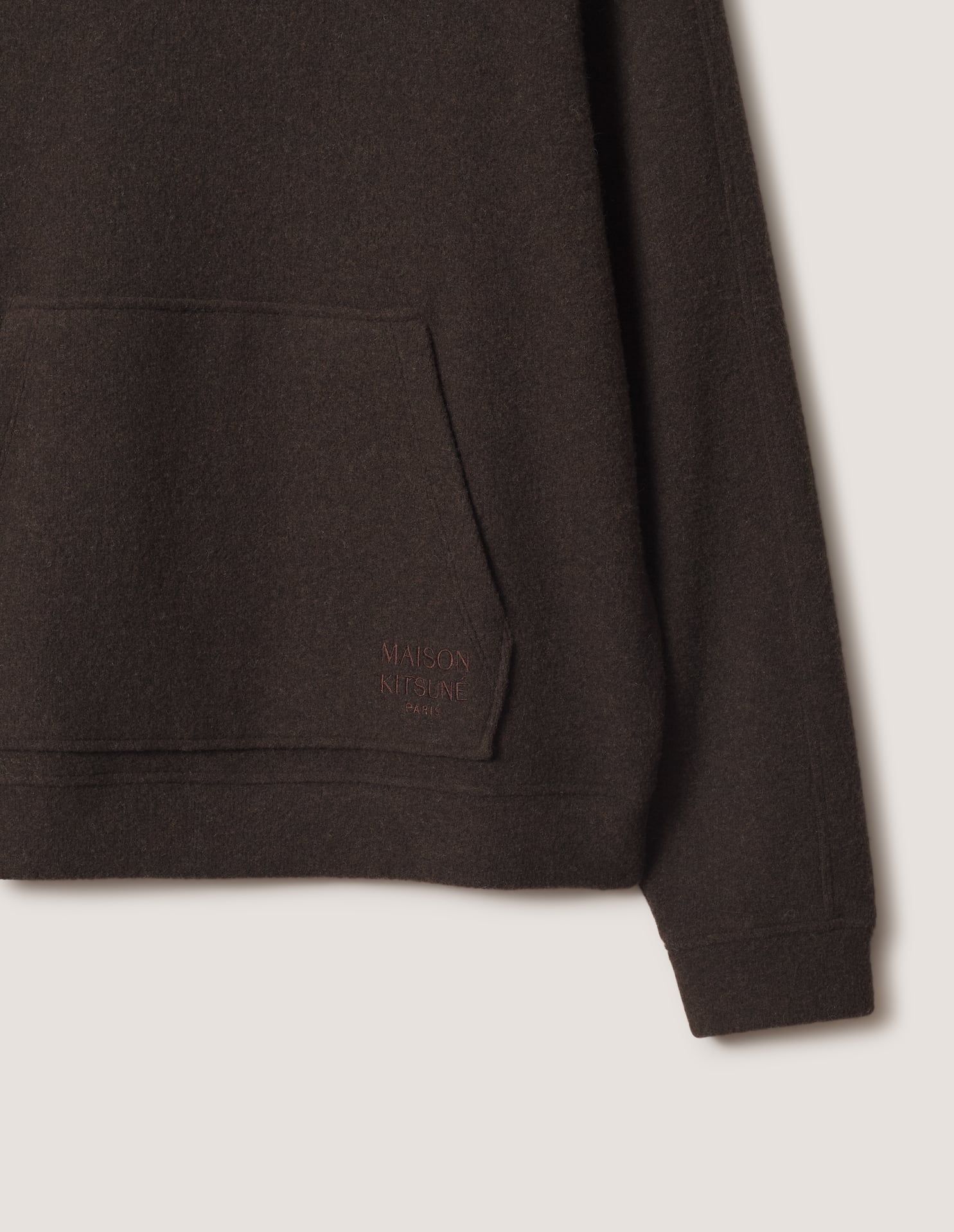 Áo hoodie nam nỉ pha len dáng relaxed