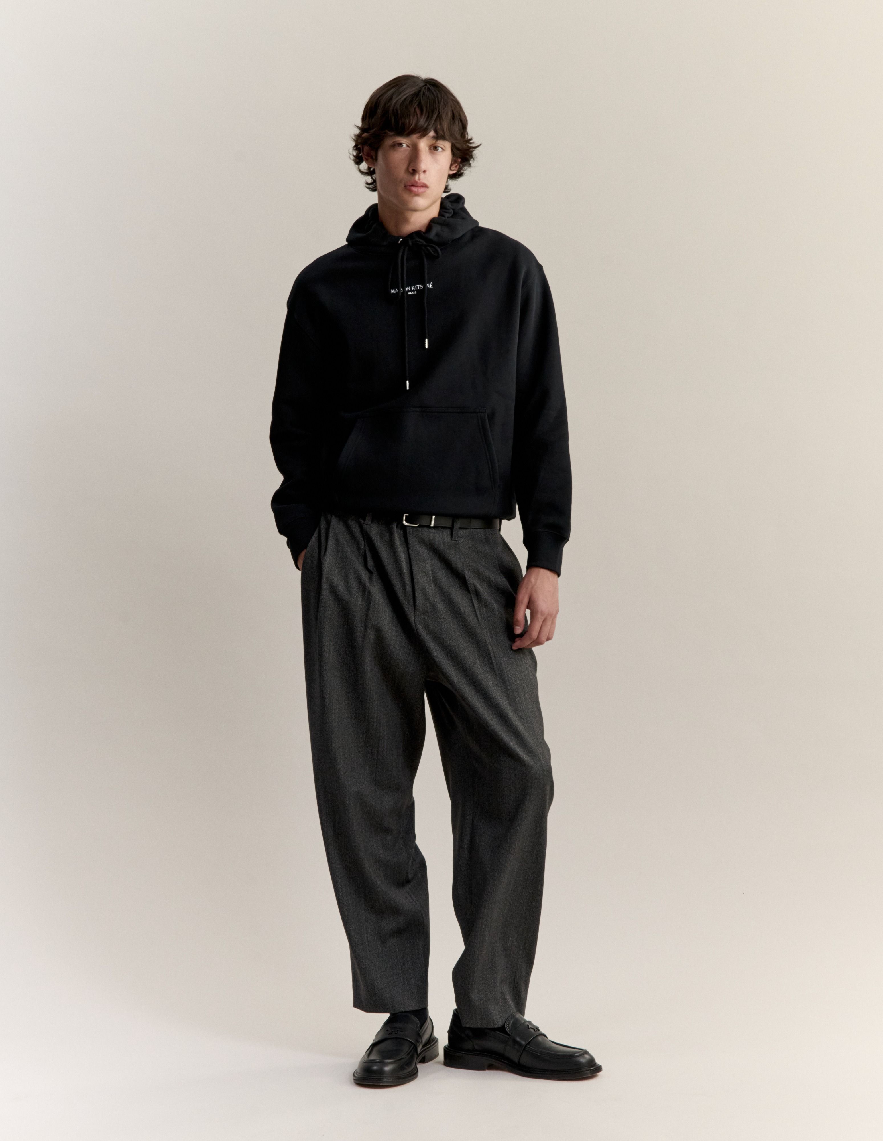 Áo hoodie nam Maison Kitsuné Paris dáng comfort