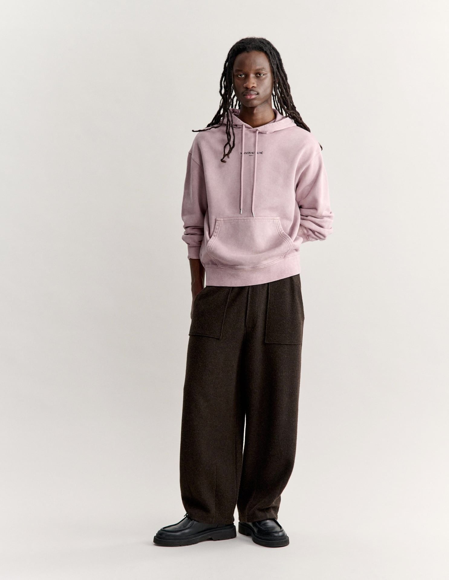 Áo hoodie nam Maison Kitsuné Paris dáng comfort