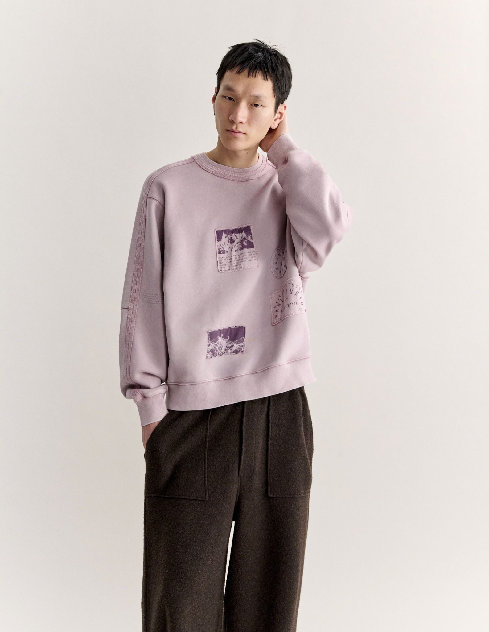 Áo hoodie nam Maison Kitsuné Paris dáng comfort