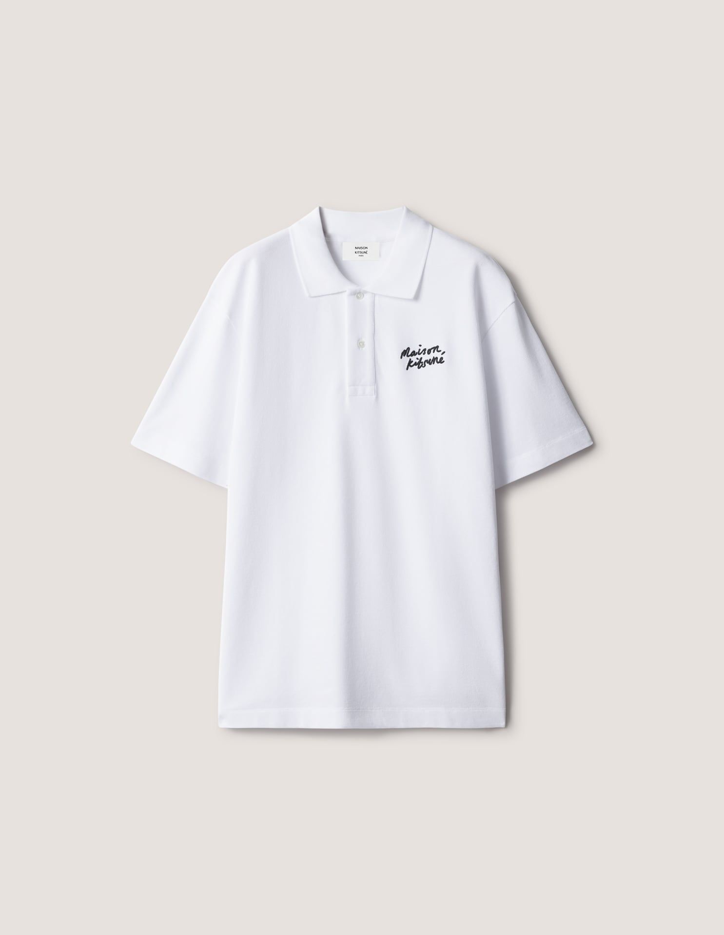 Áo Polo nam Maison Kitsuné Handwriting dáng comfort