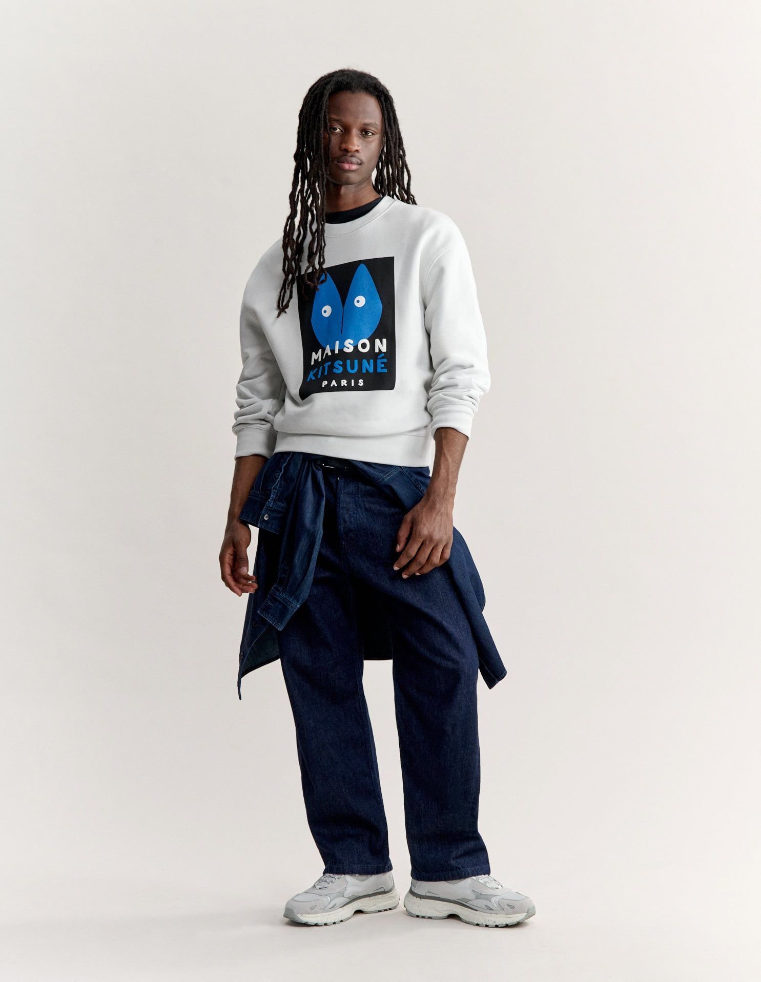 Maison Kitsuné - Áo sweatshirt nam Fortune Fox dáng comfort