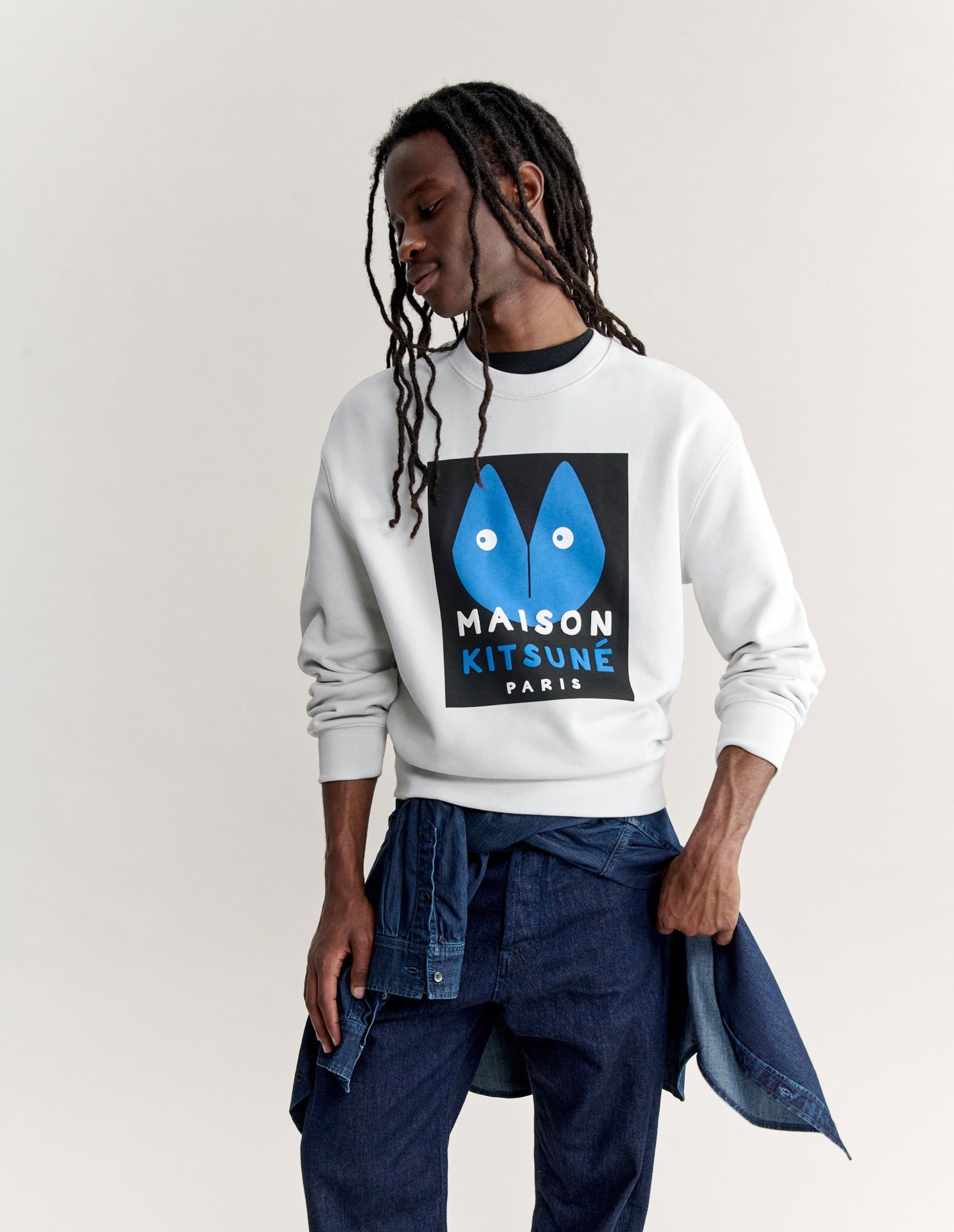 Áo sweatshirt nam Fortune Fox dáng comfort
