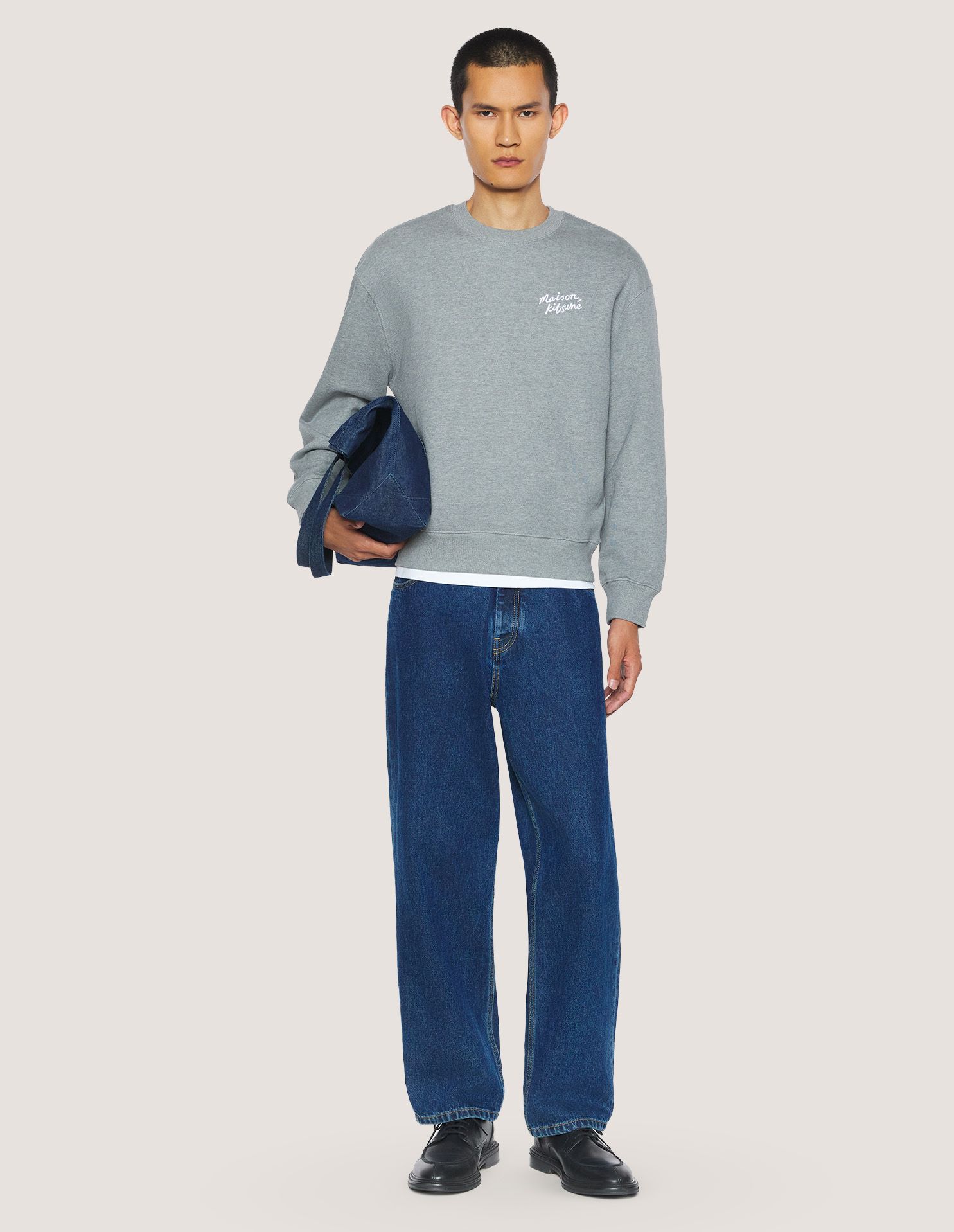 Áo sweatshirt nam Maison Kitsuné Handwriting dáng comfort