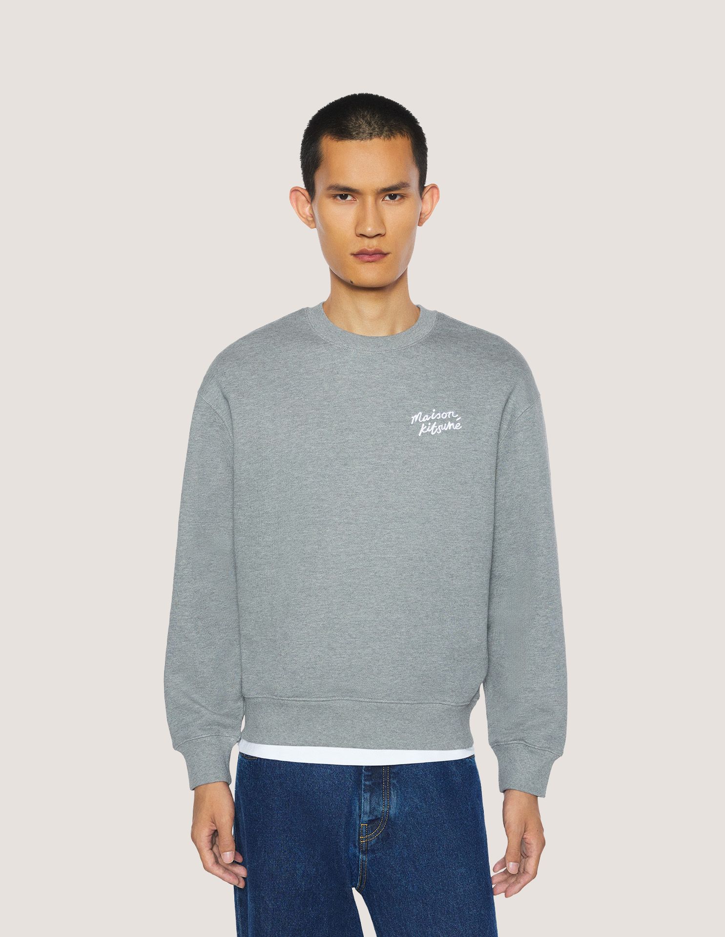 Áo sweatshirt nam Maison Kitsuné Handwriting dáng comfort