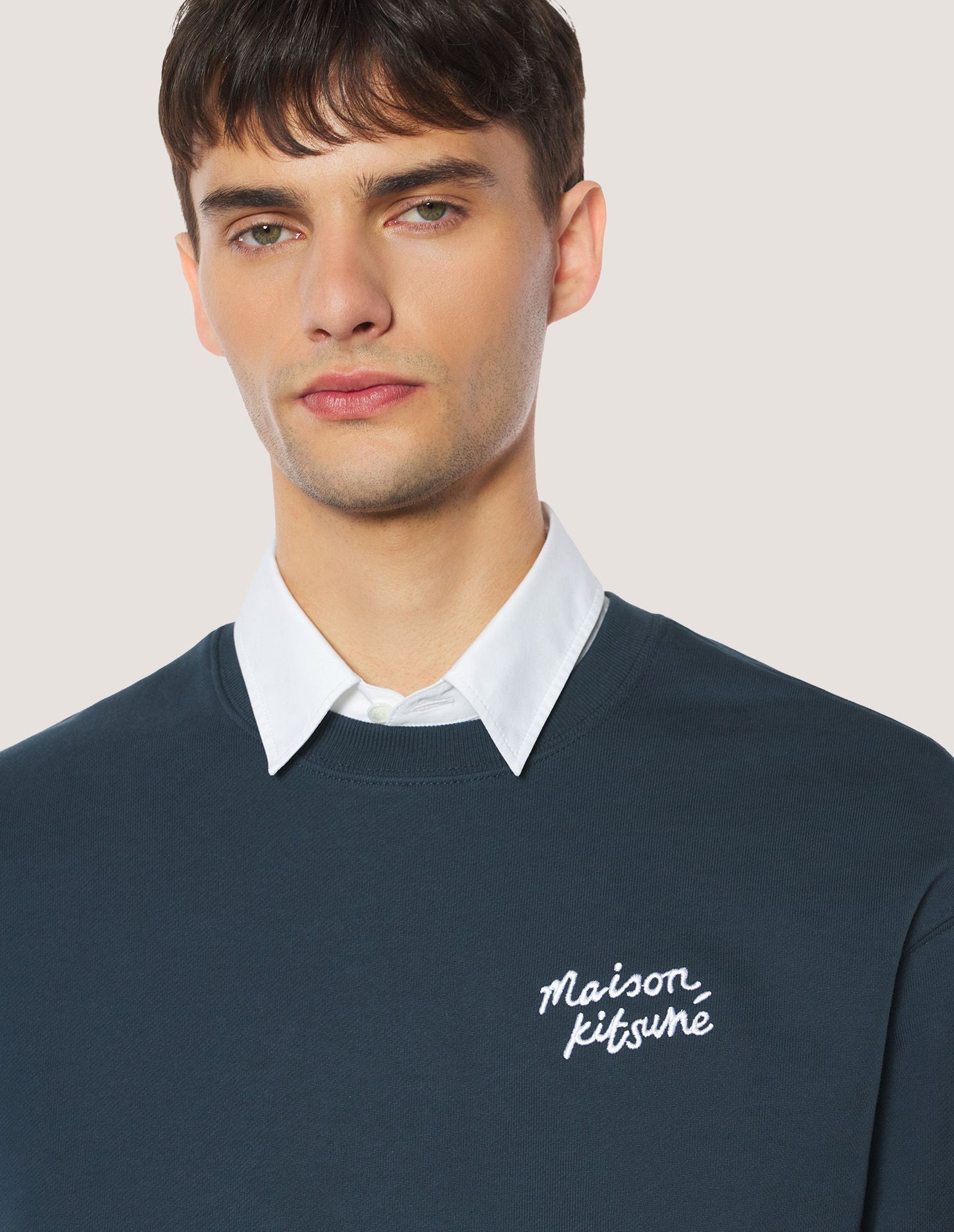 Áo sweatshirt nam Maison Kitsuné Handwriting dáng comfort