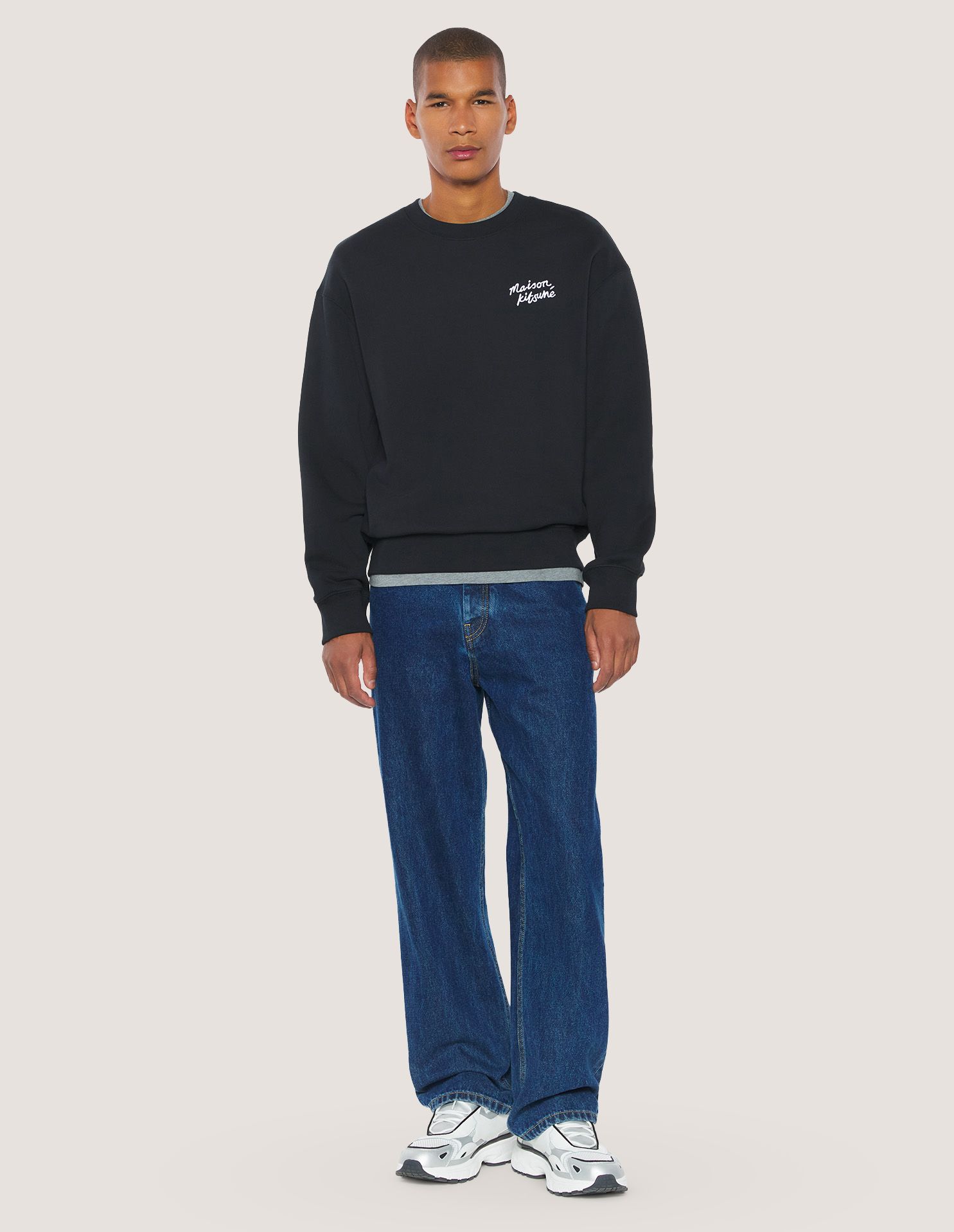 Áo sweatshirt nam Maison Kitsuné Handwriting dáng comfort