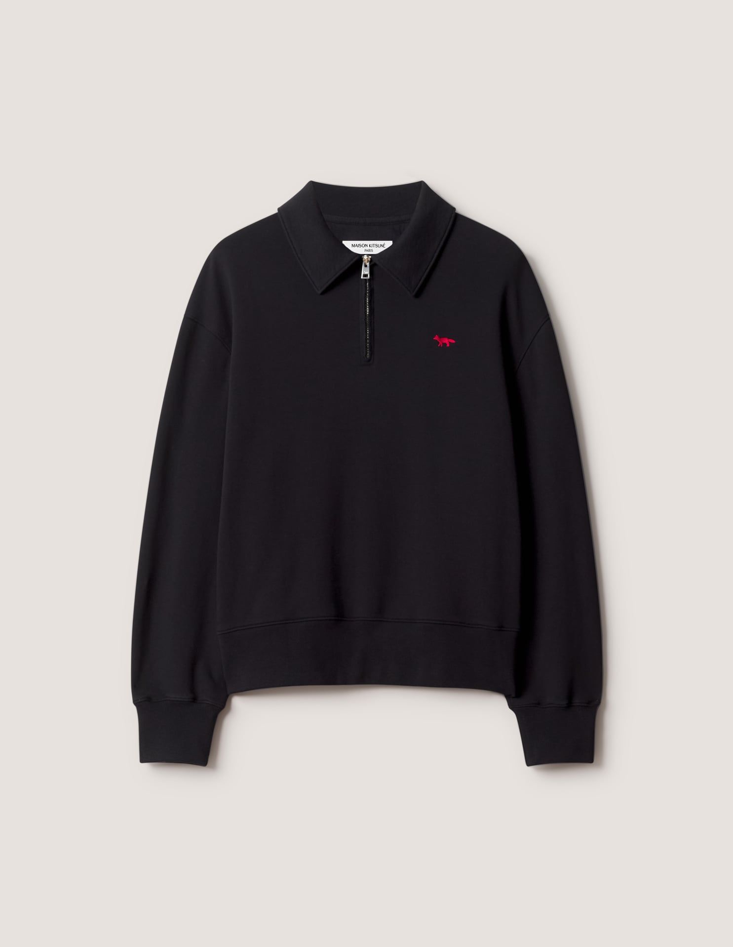 Áo sweatshirt polo nam khóa kéo Profile Fox dáng comfort