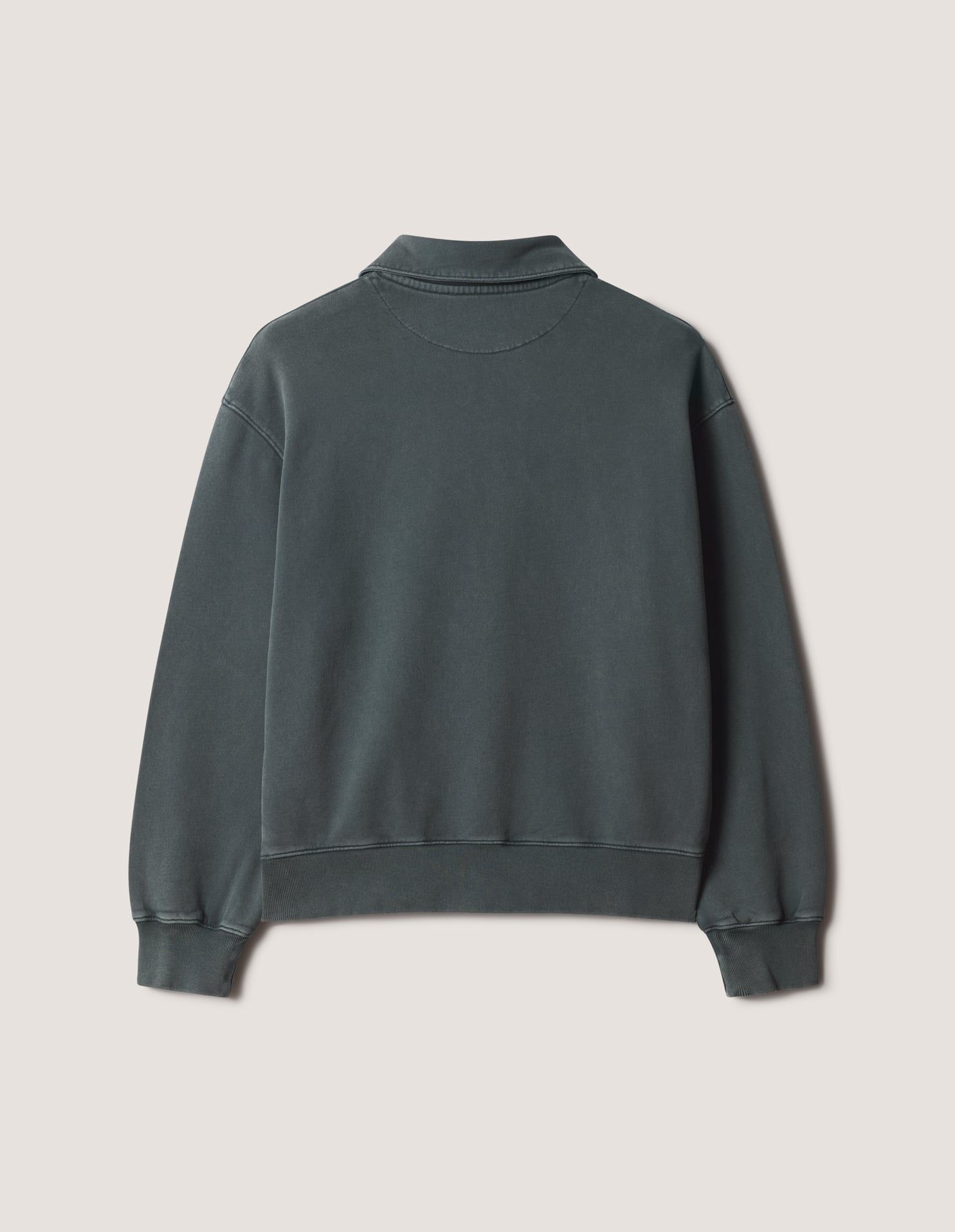 Áo sweatshirt polo nam Profile Fox phai màu dáng comfort