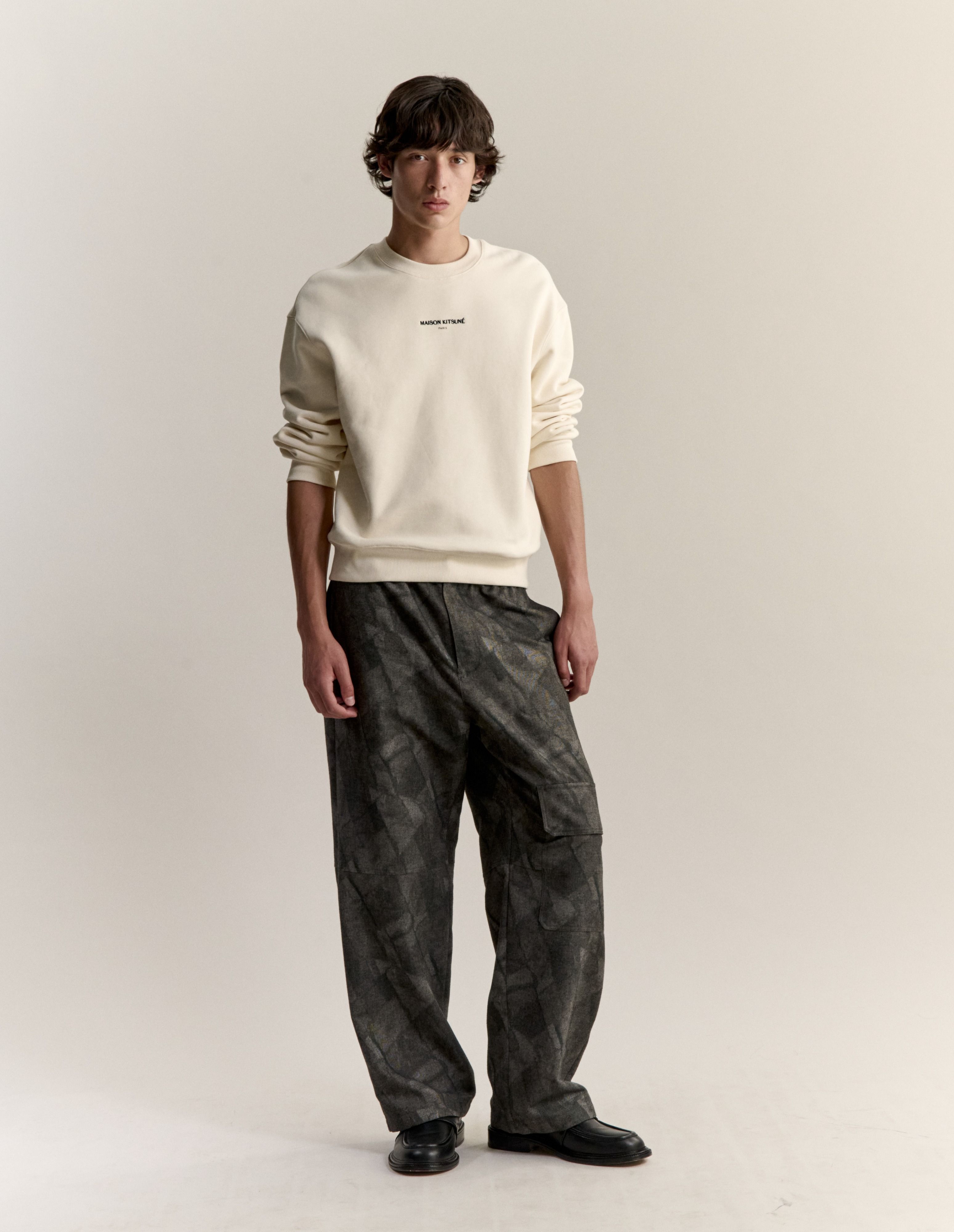 Áo sweatshirt nam Maison Kitsuné Paris dáng comfort