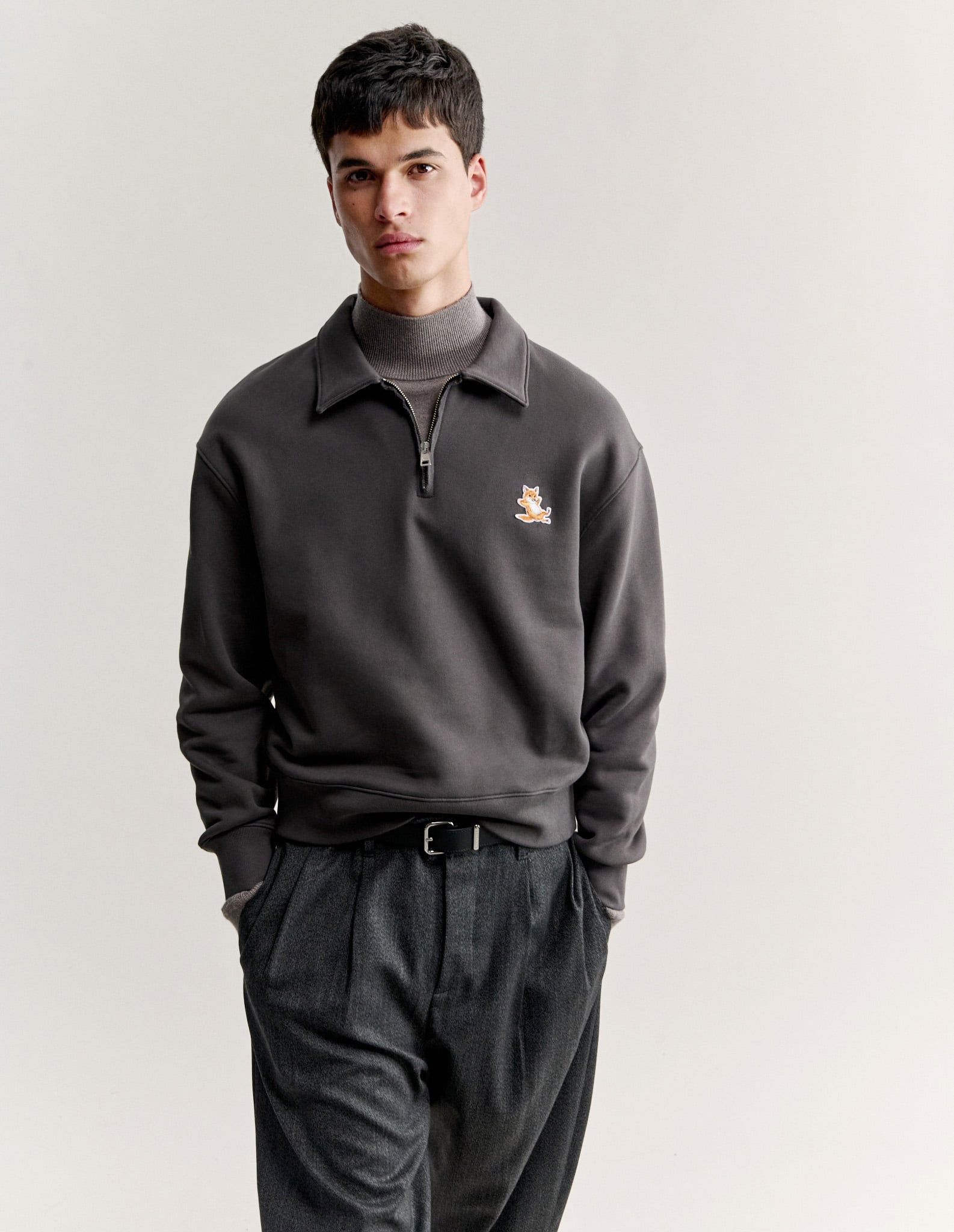 Áo sweatshirt polo Chillax Fox