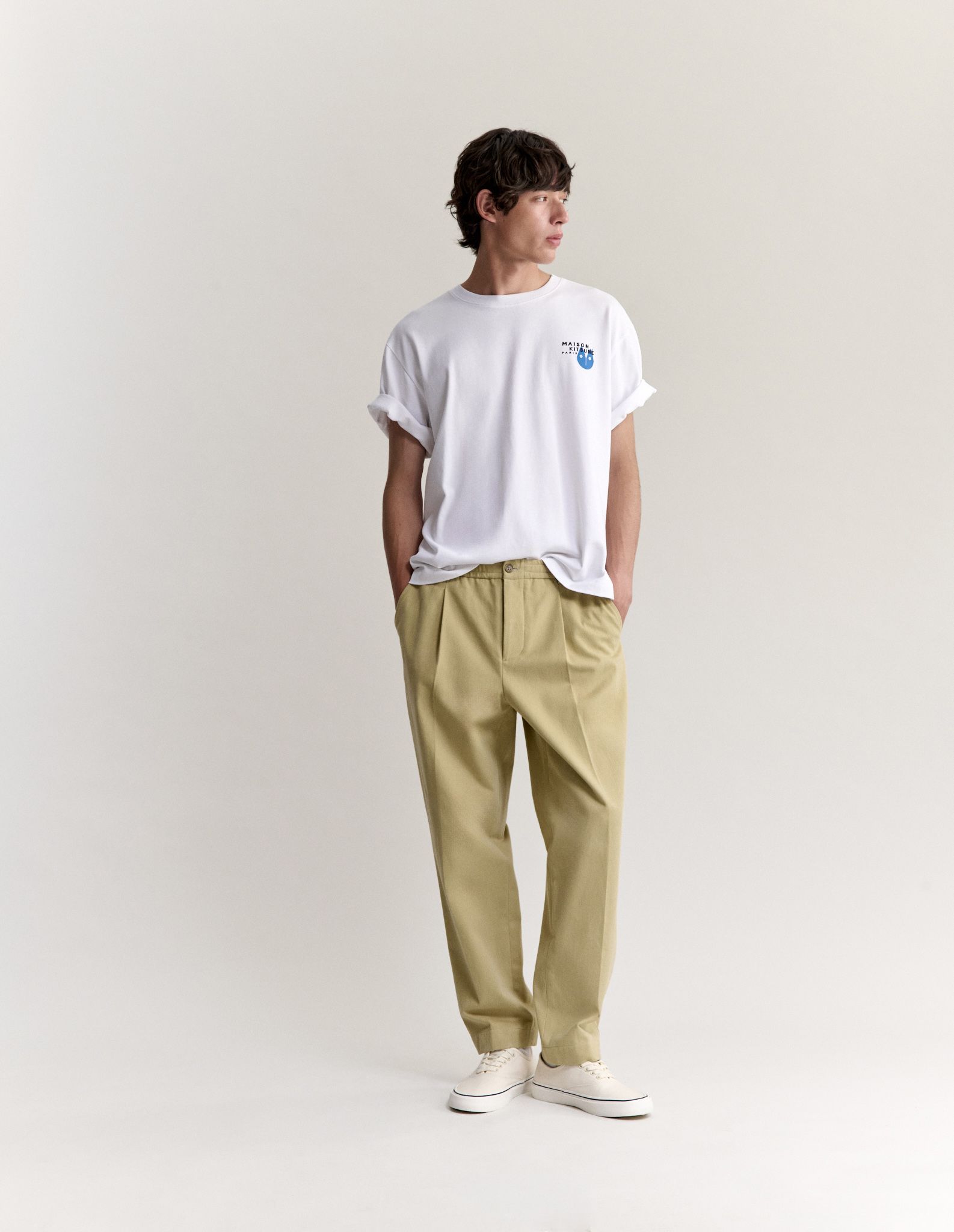 Maison Kitsuné - Áo thun nam Fortune Fox dáng oversize