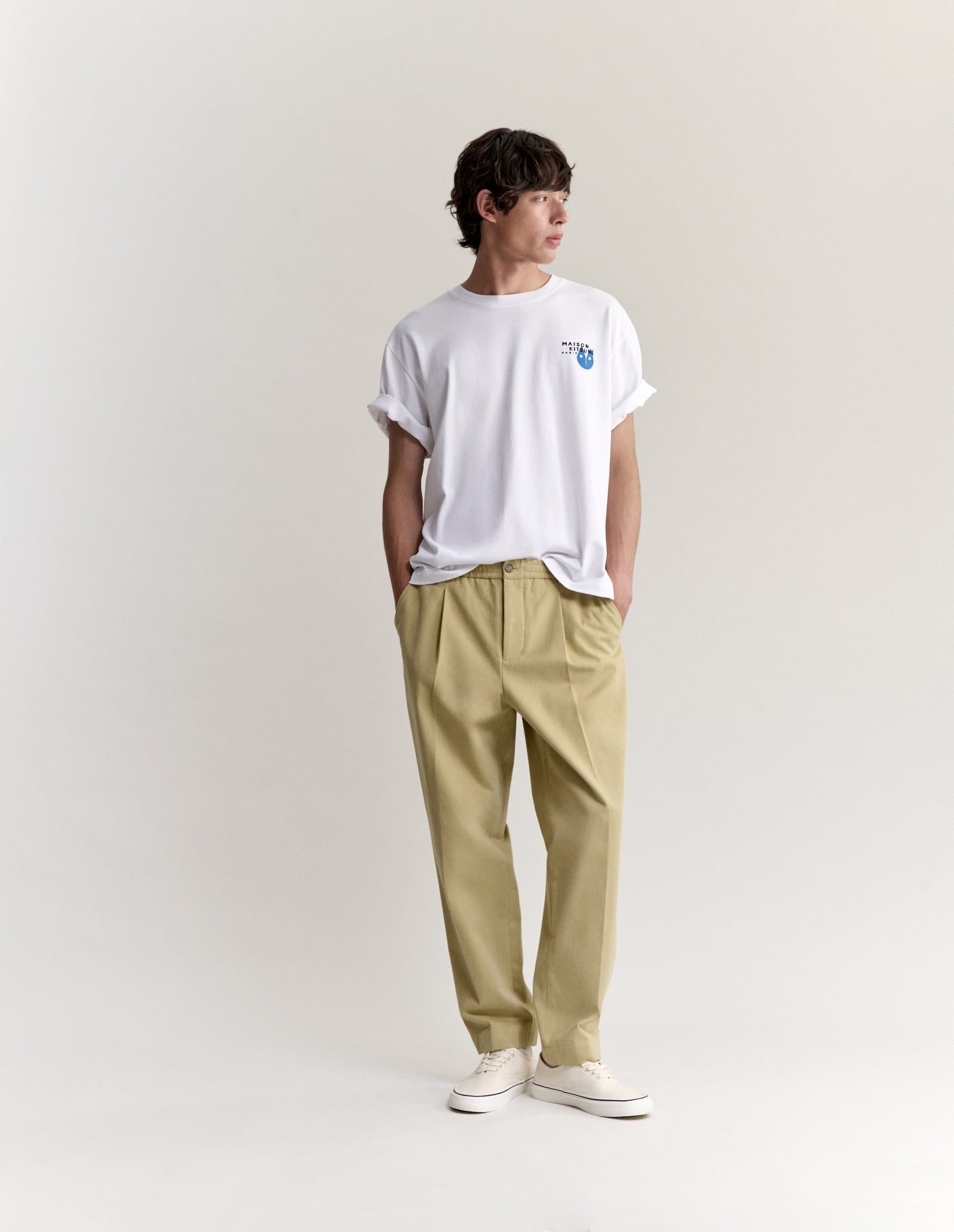 Maison Kitsuné - Áo thun nam Fortune Fox dáng oversize