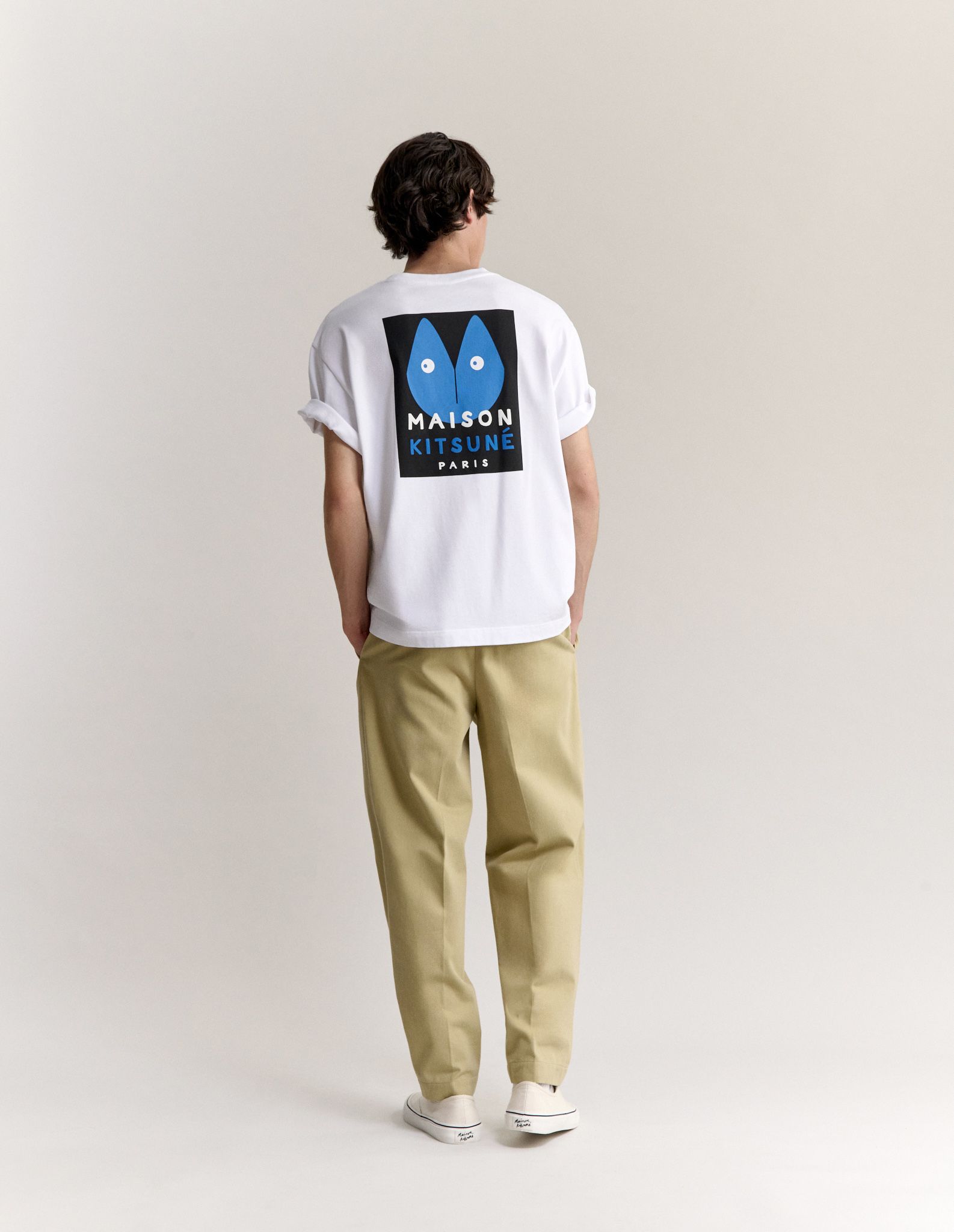 Maison Kitsuné - Áo thun nam Fortune Fox dáng oversize