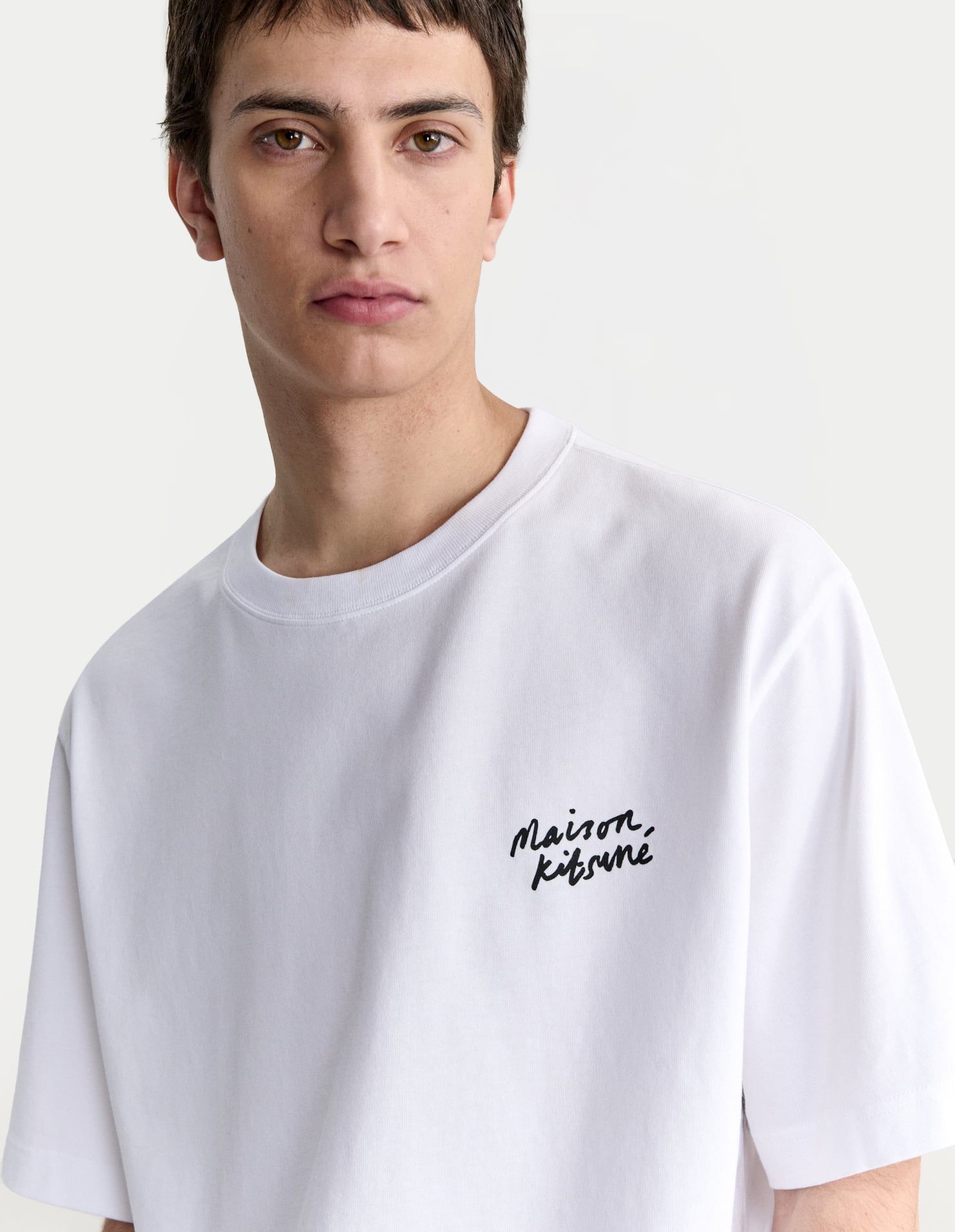Maison Kitsuné - Áo thun nam Maison Kitsuné Handwriting dáng oversize