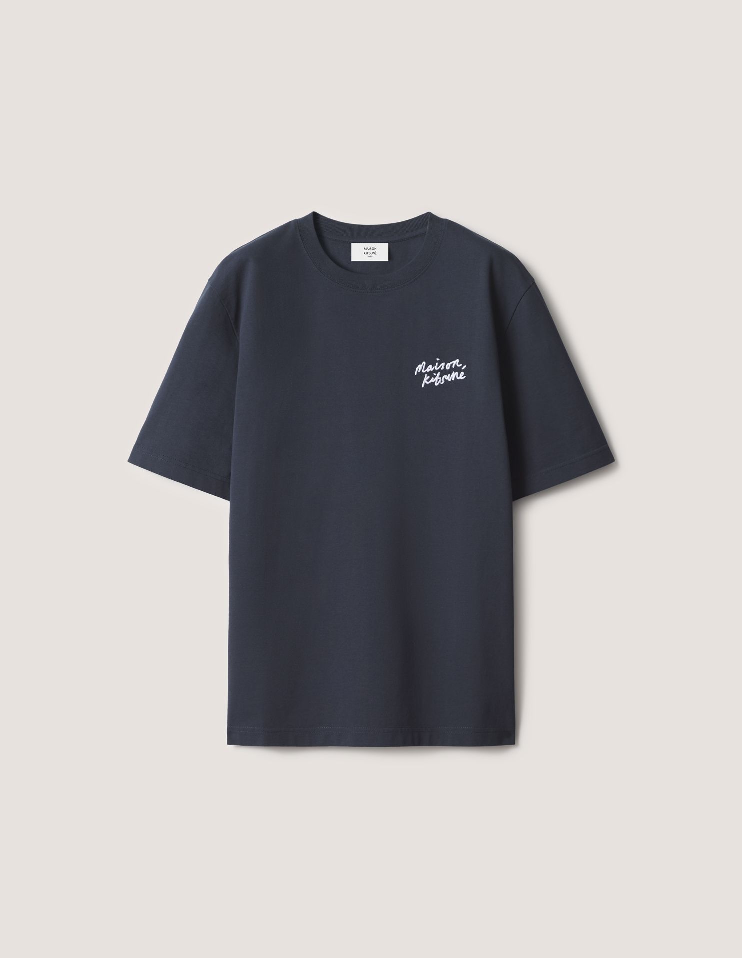 Áo thun nam Maison Kitsuné Handwriting dáng comfort