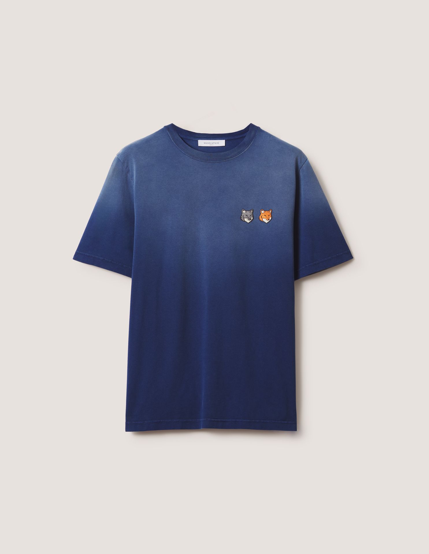 Maison Kitsuné - Áo thun nam Double Fox Head dáng comfort