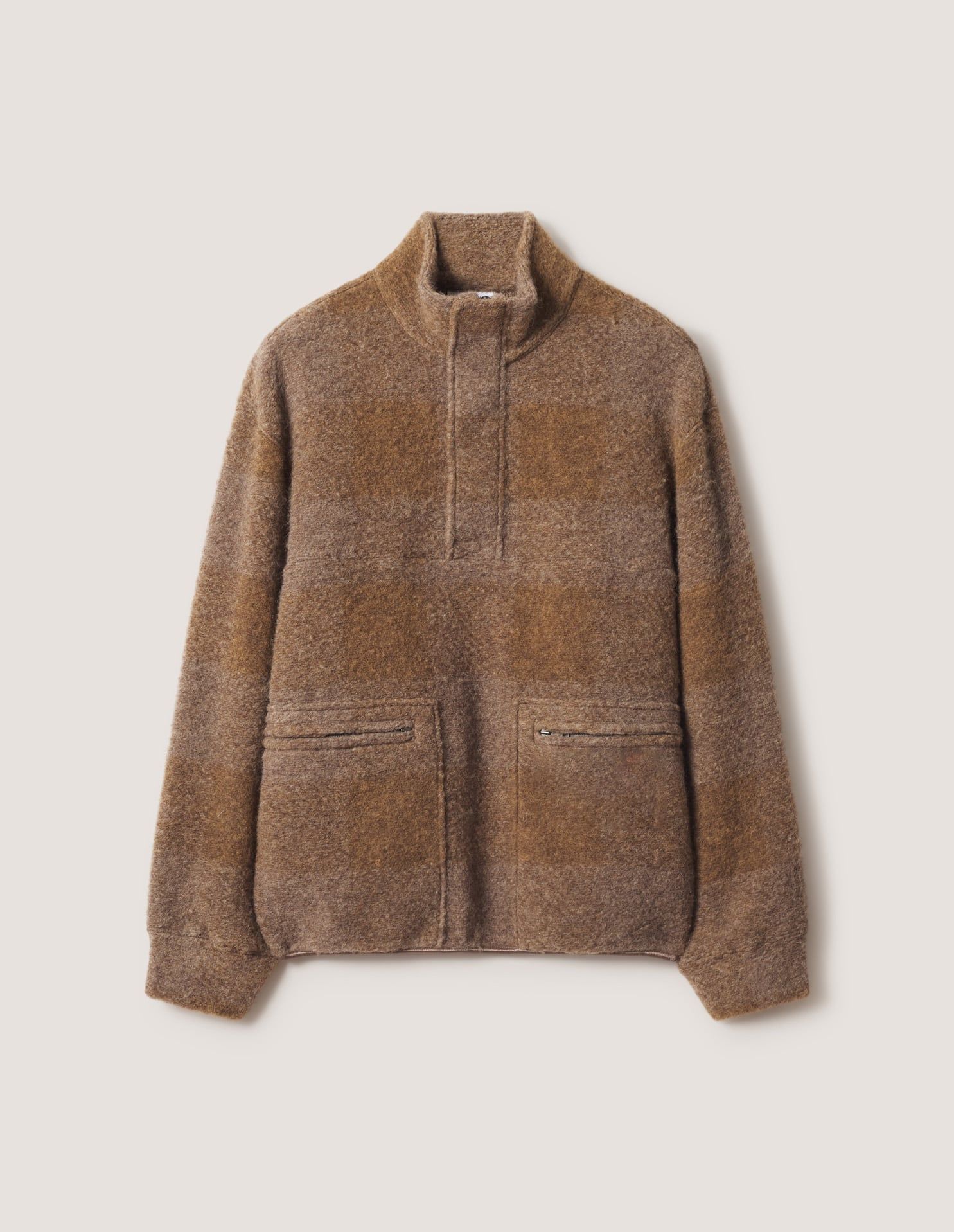 Áo khoác sherpa nam Popover dáng comfort