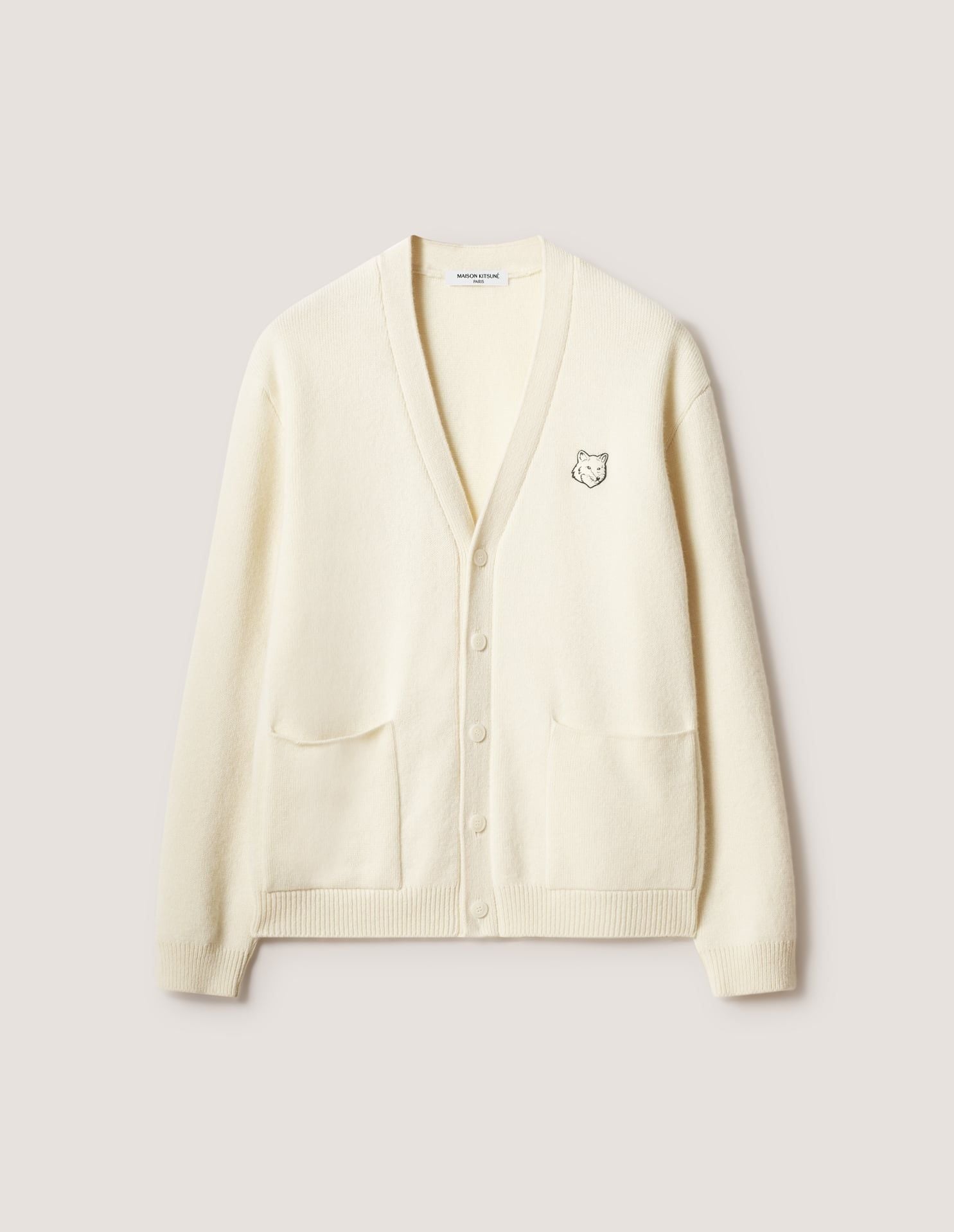 Áo cardigan nam Fox Head lambswool Milano dáng comfort