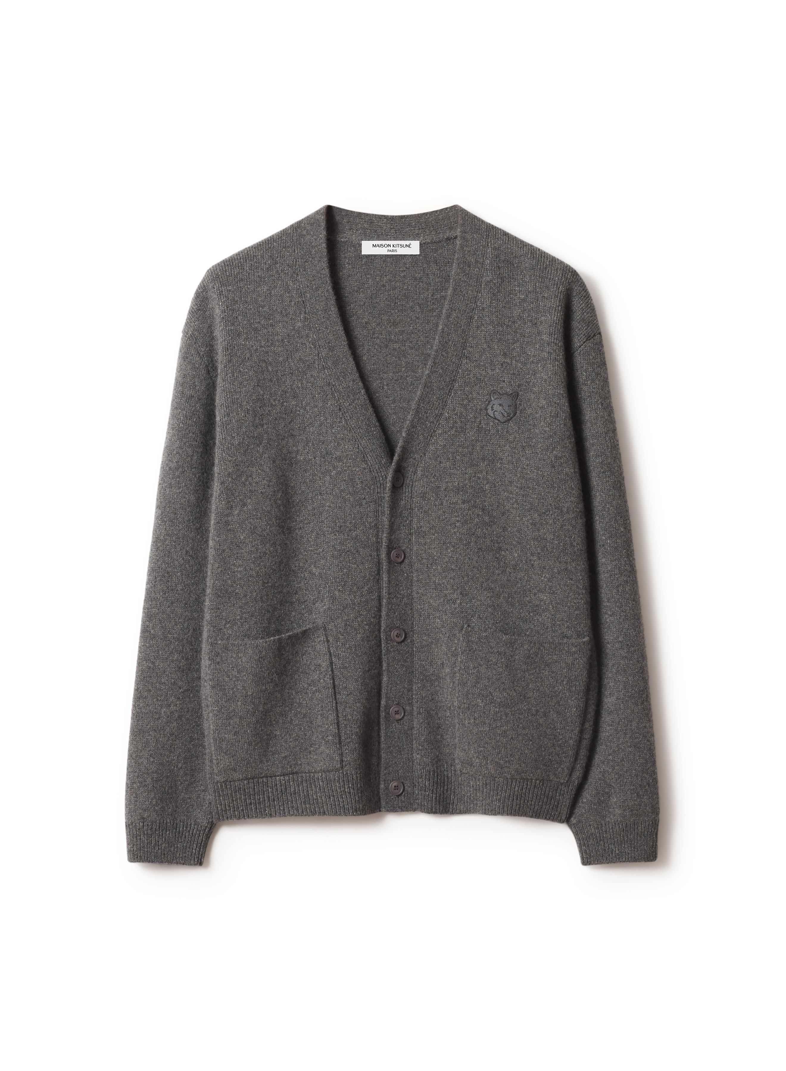 Áo cardigan nam Fox Head lambswool Milano dáng comfort