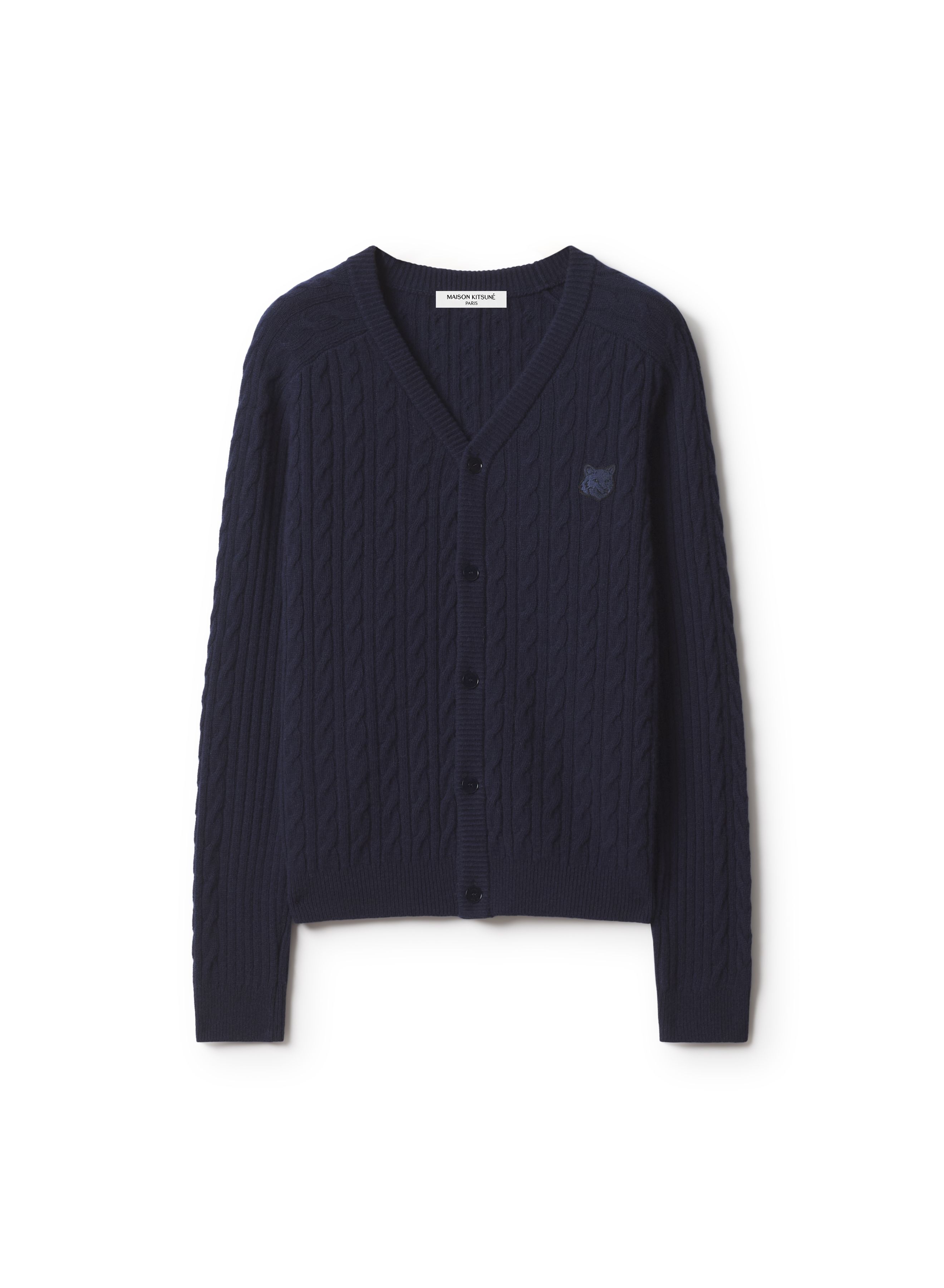 Áo cardigan nam Fox Head đan  dáng regular