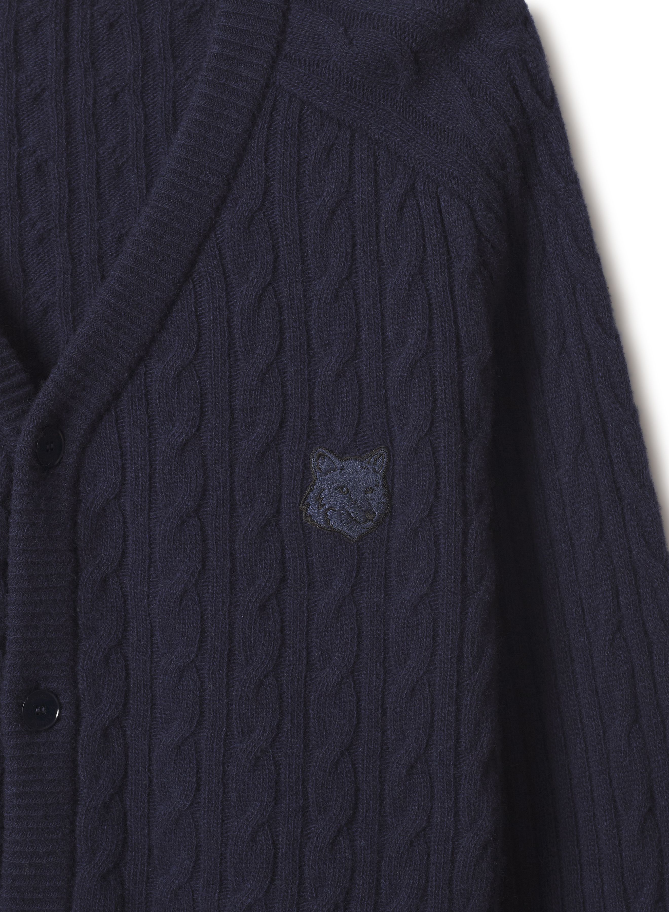 Áo cardigan nam Fox Head đan  dáng regular