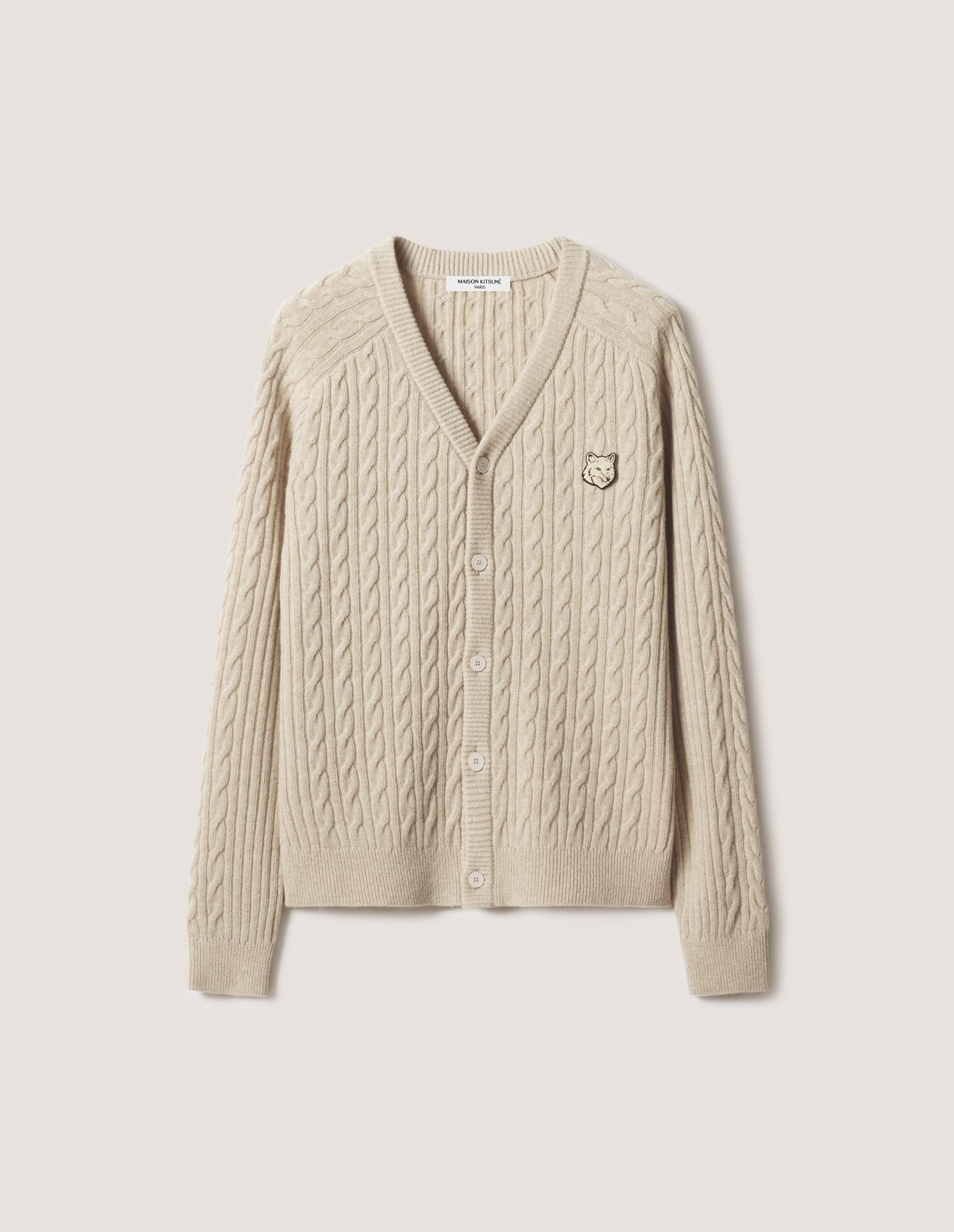 Áo cardigan nam Fox Head đan  dáng regular