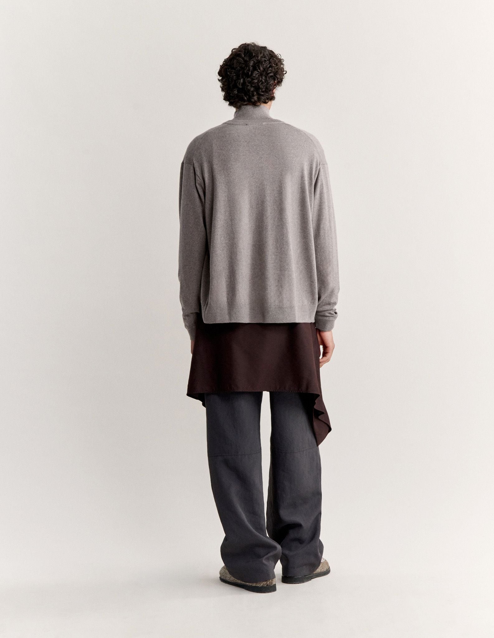 Áo cardigan nam Double Fox Head dáng comfort