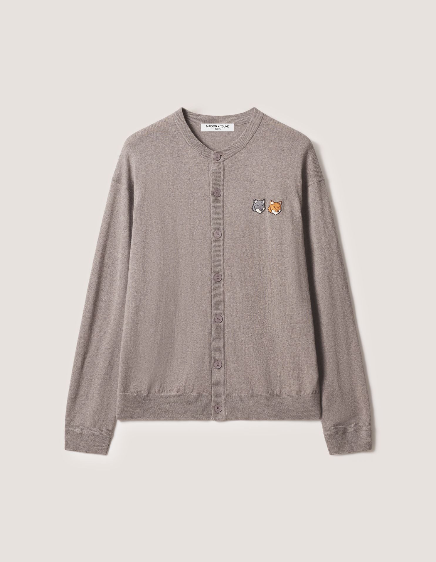 Áo cardigan nam Double Fox Head dáng comfort