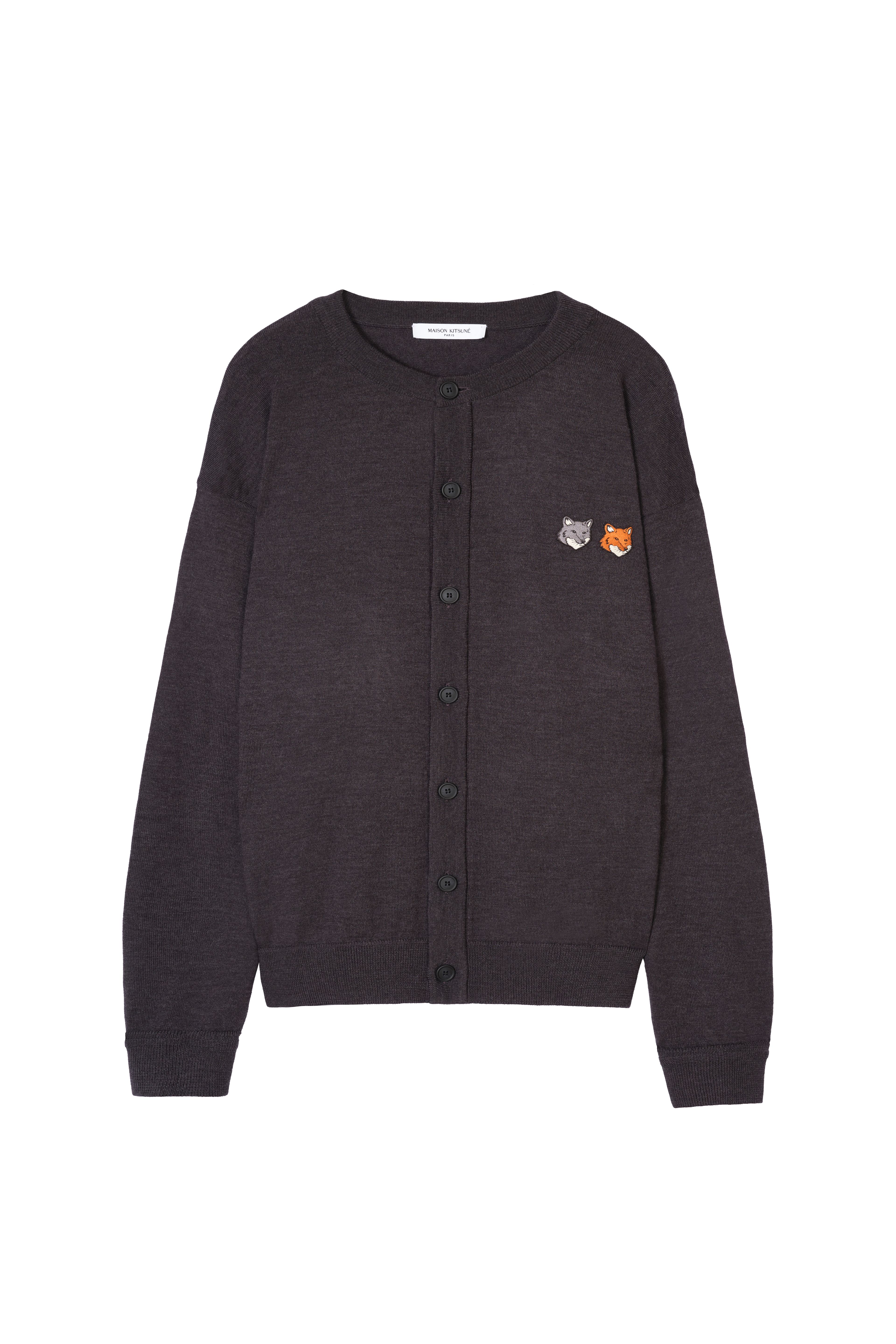 Áo cardigan nam Double Fox Head dáng comfort