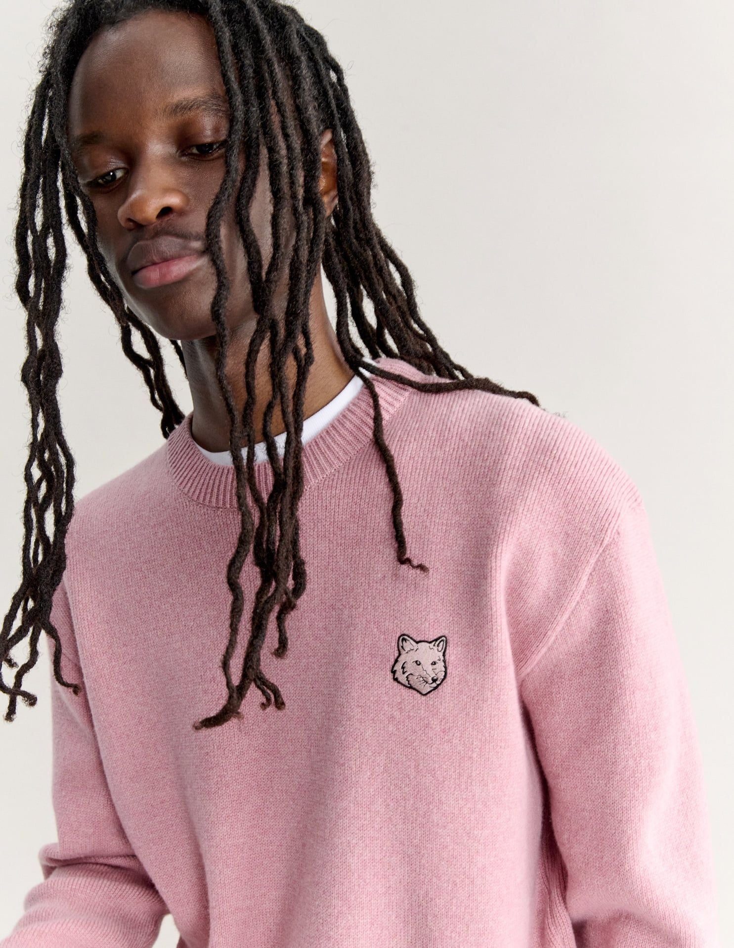 Áo len nam Fox Head lambswool Milano dáng comfort