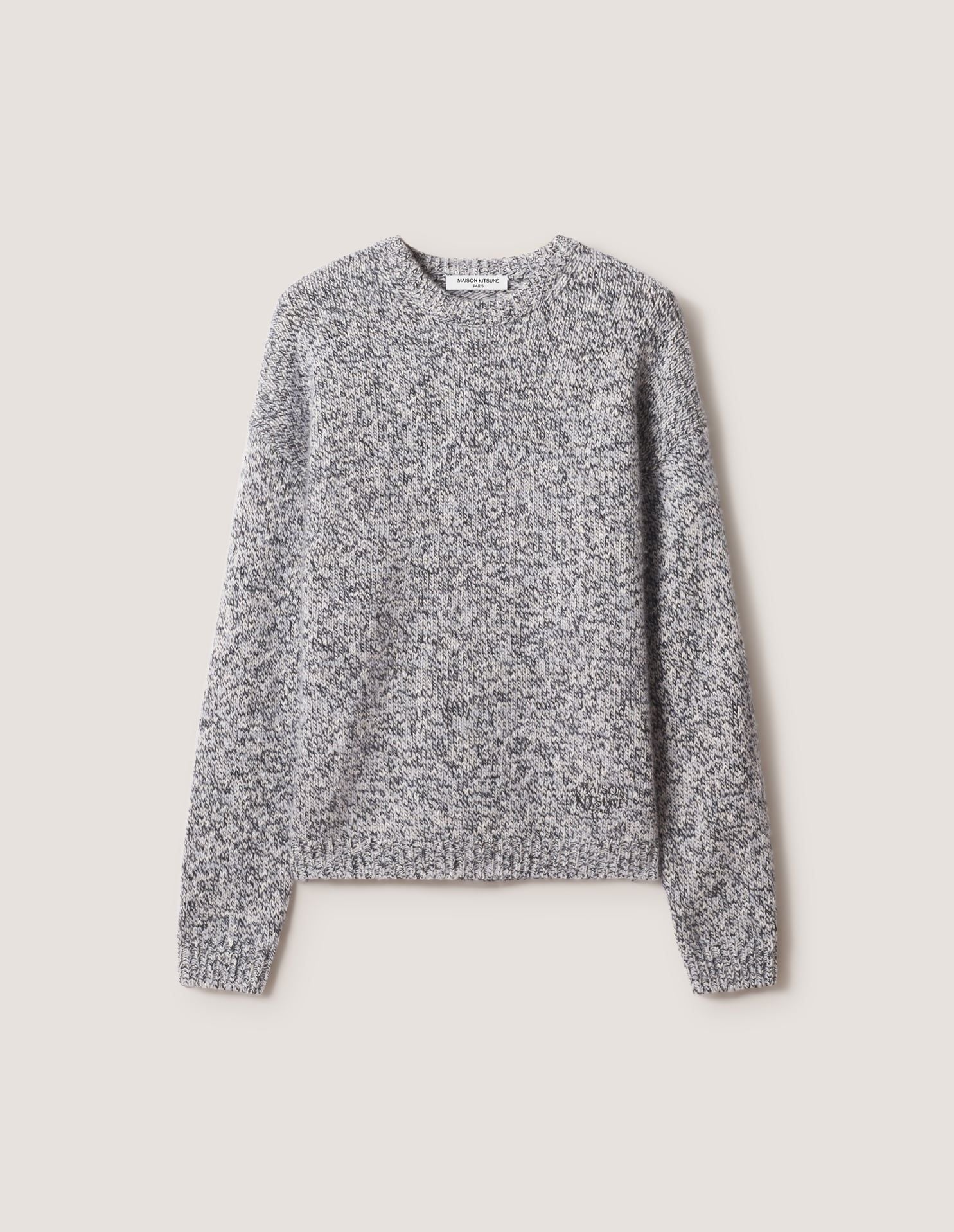 Áo len nam alpaca pha mouliné dáng comfort