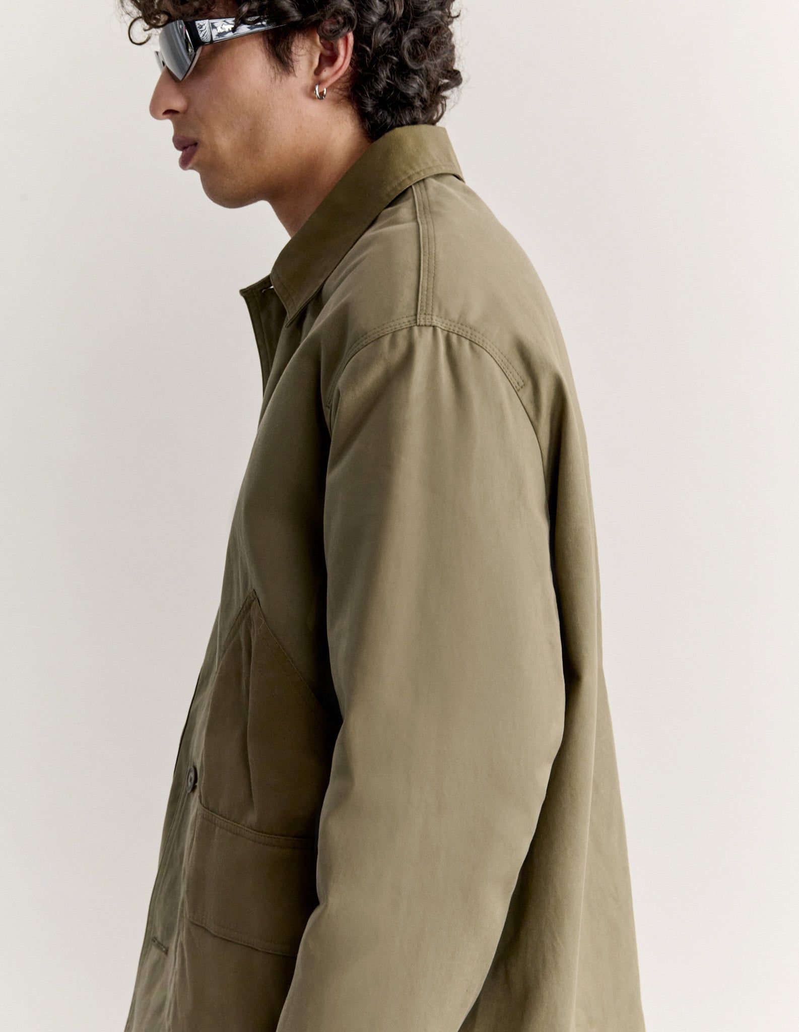 Áo khoác Barn nam cotton twill phủ sáp