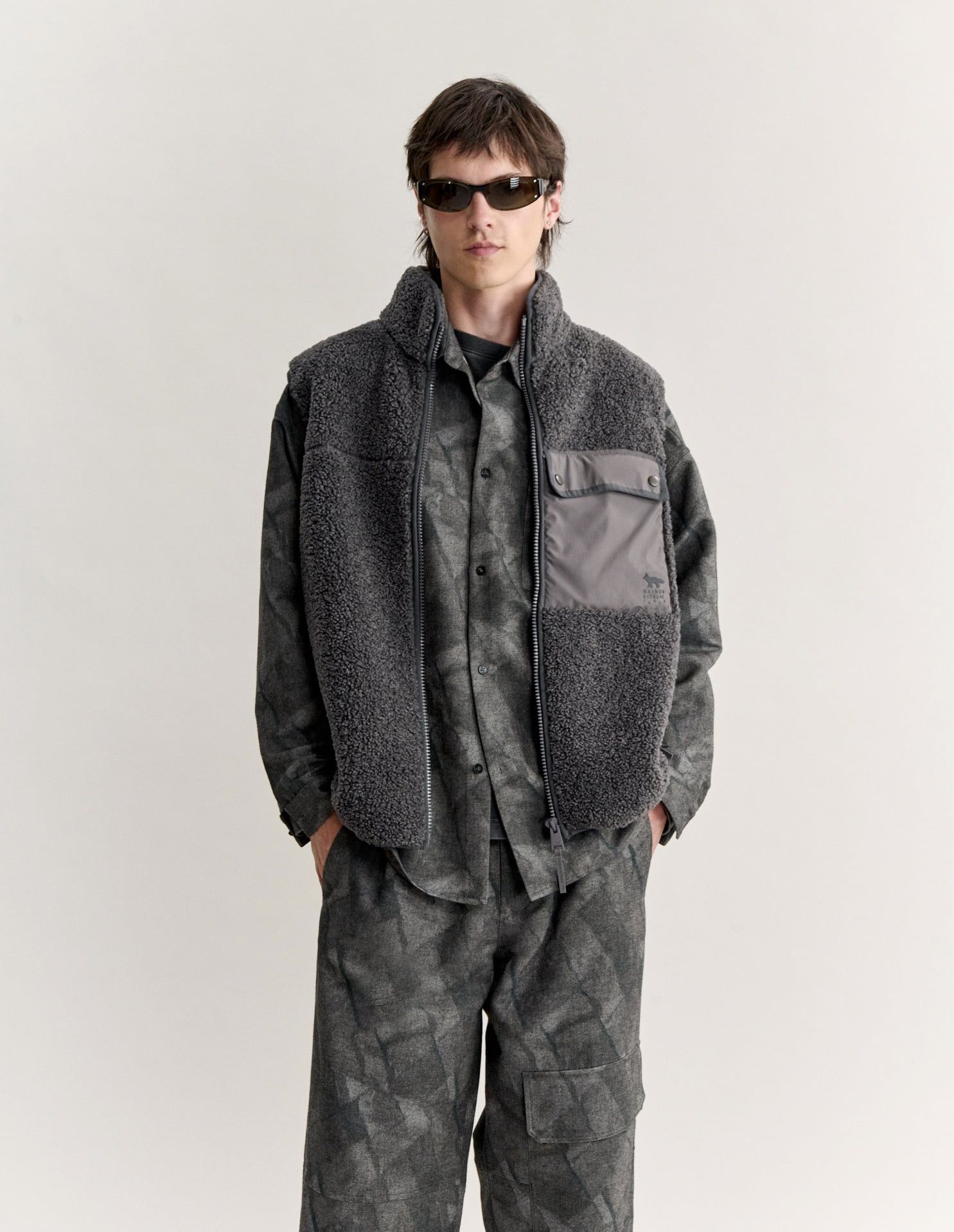 Áo khoác fleece không tay