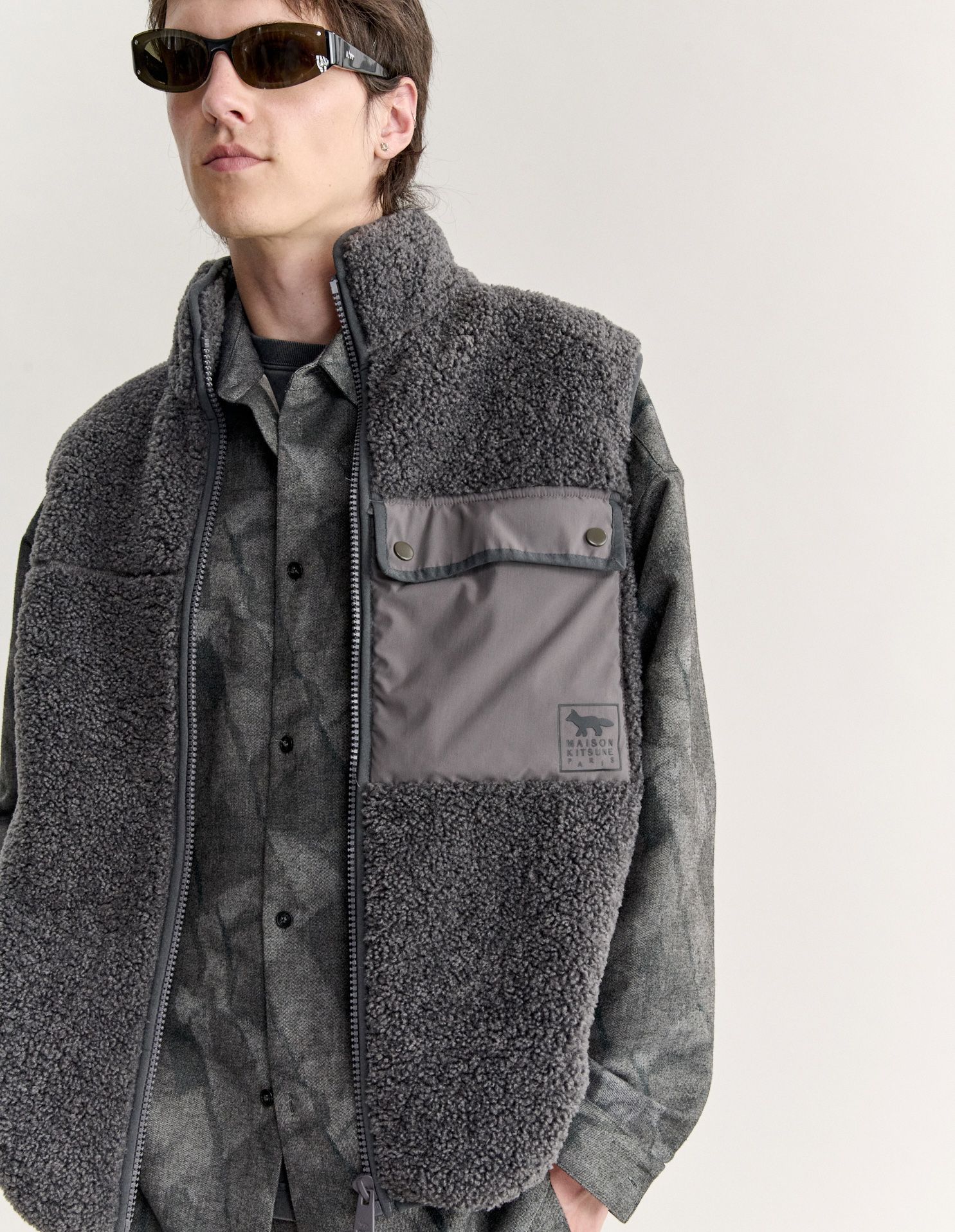 Áo khoác fleece không tay