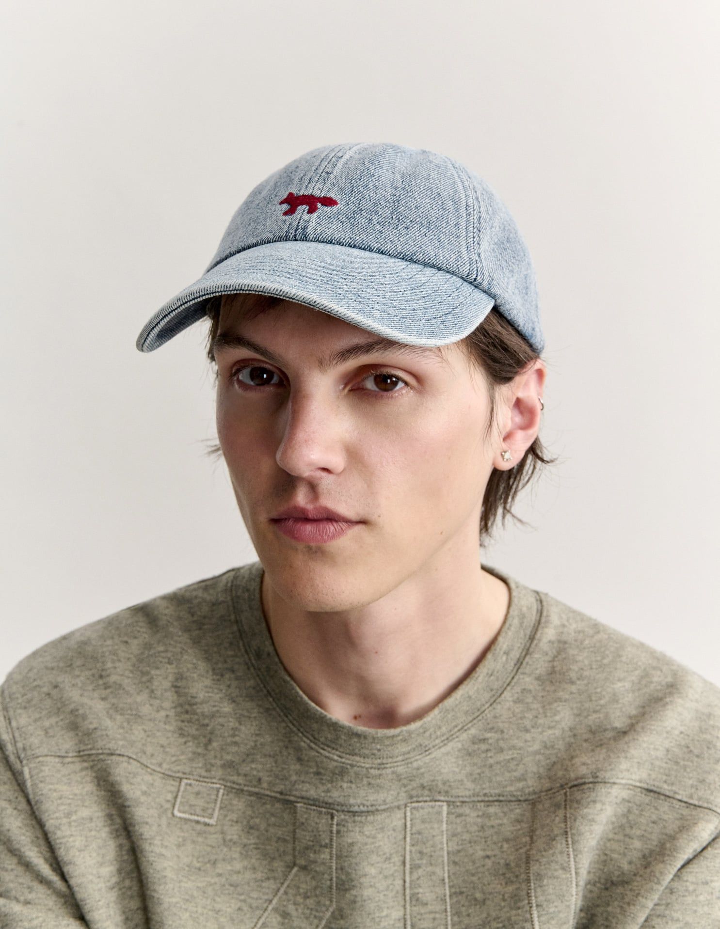 Mũ lưỡi trai Profile Fox denim