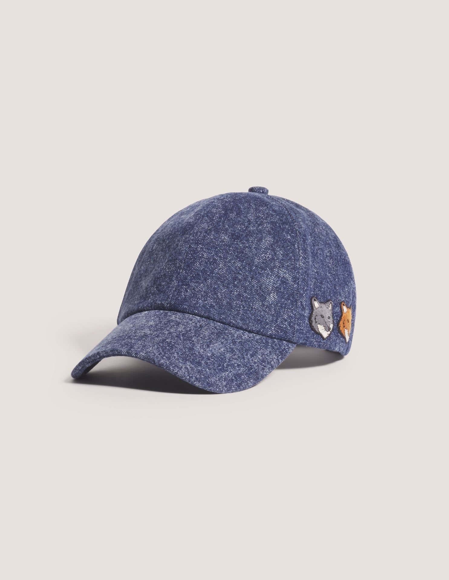 Mũ lưỡi trai Double Fox Head denim wash