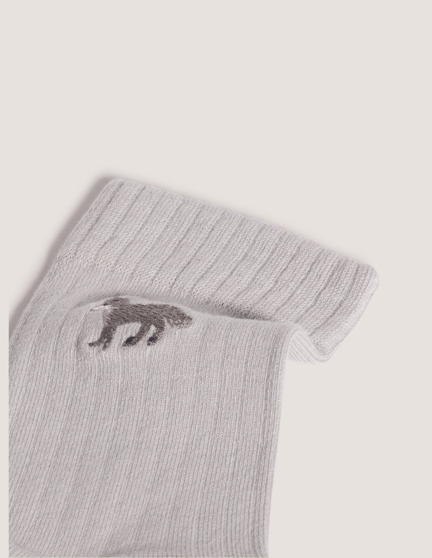 Maison Kitsuné - Tất Baby Fox thêu đồng màu