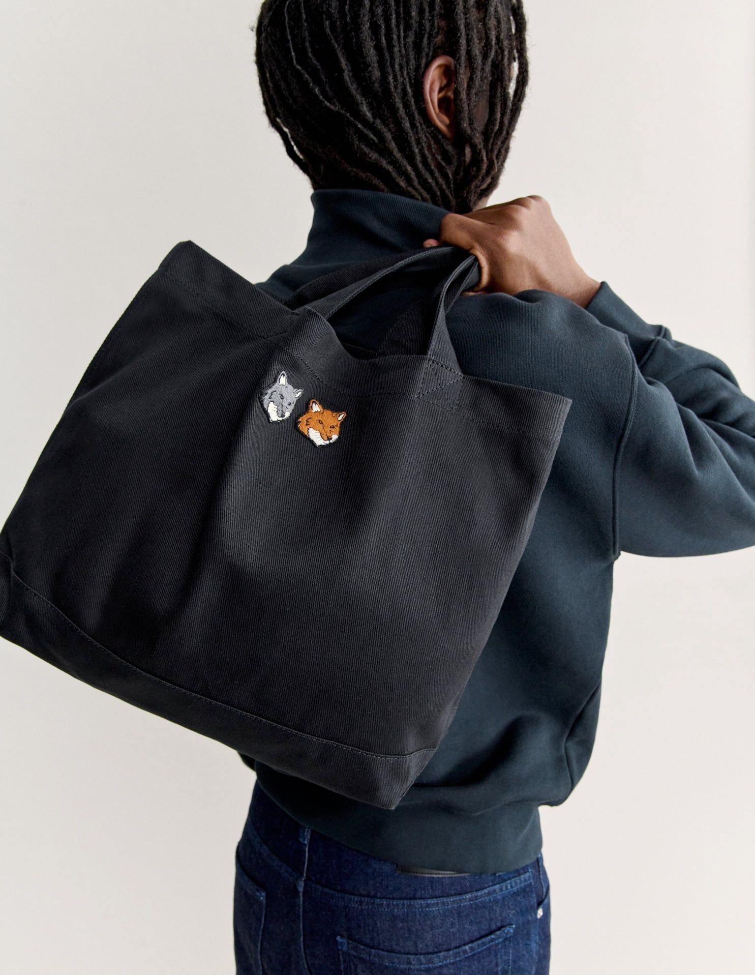 Túi tote Double Fox Head