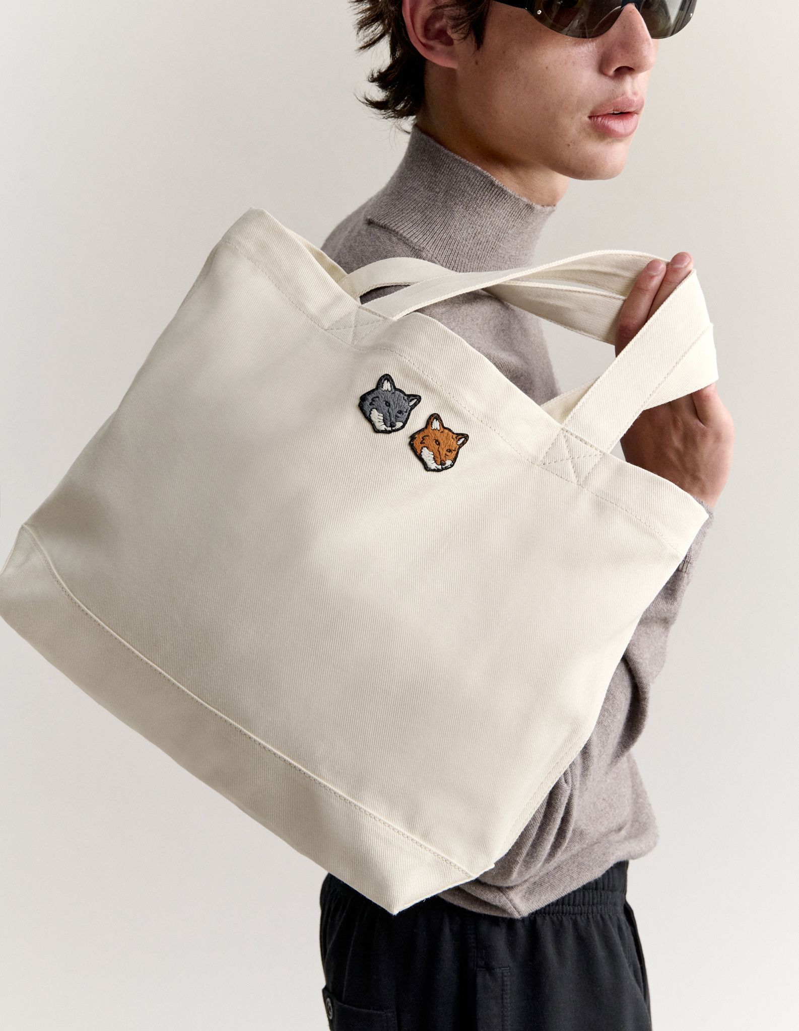 Túi tote Double Fox Head