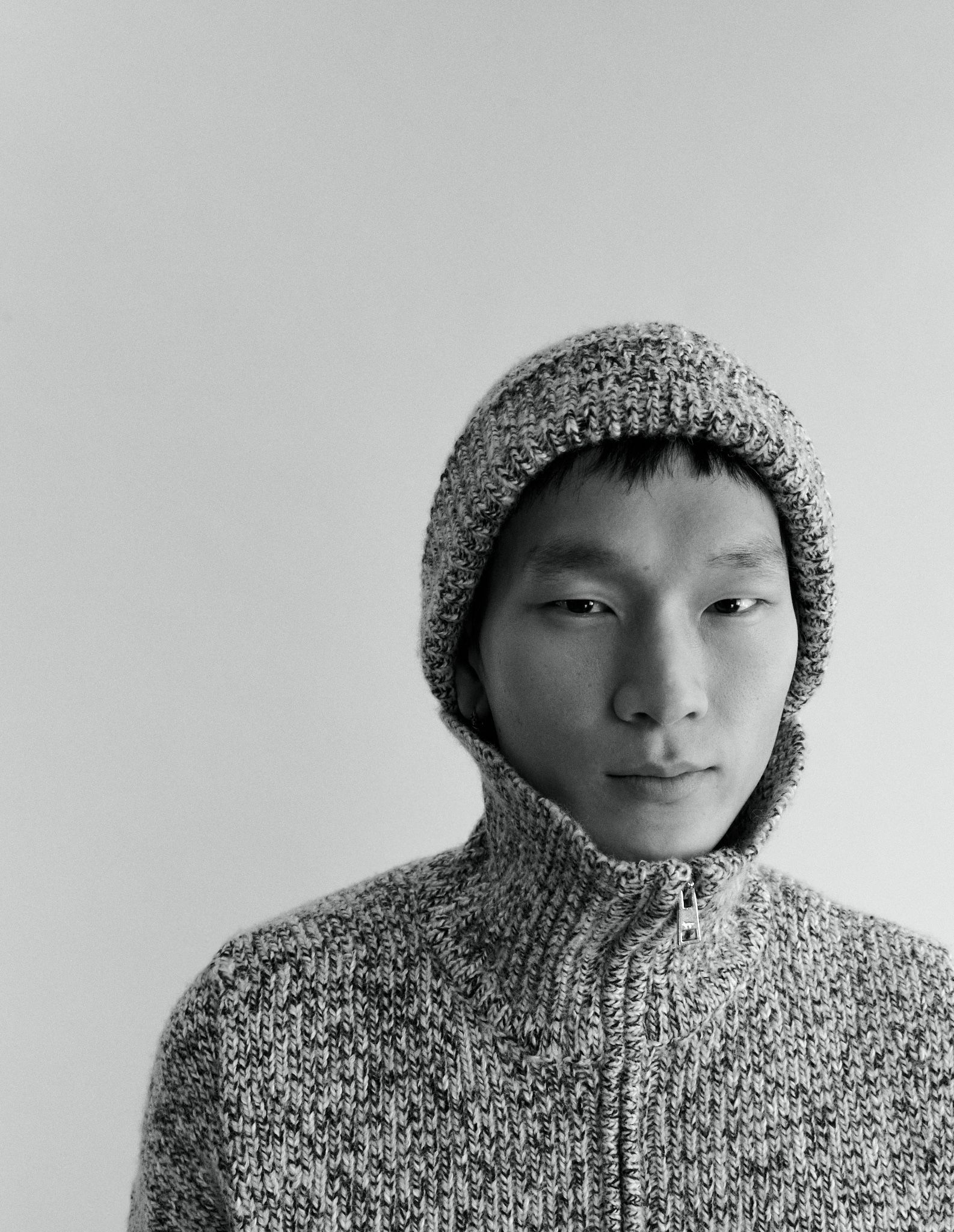 Mũ len Maison Kitsuné Paris alpaca pha len