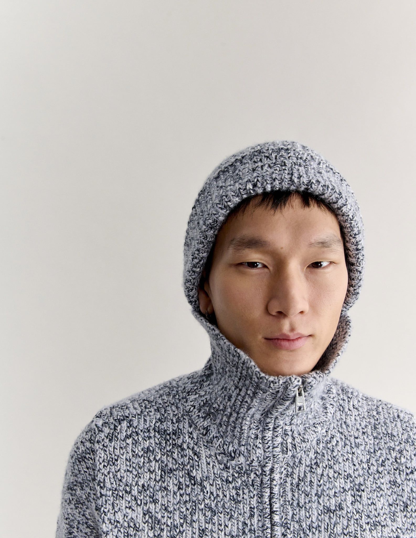 Mũ len Maison Kitsuné Paris alpaca pha len