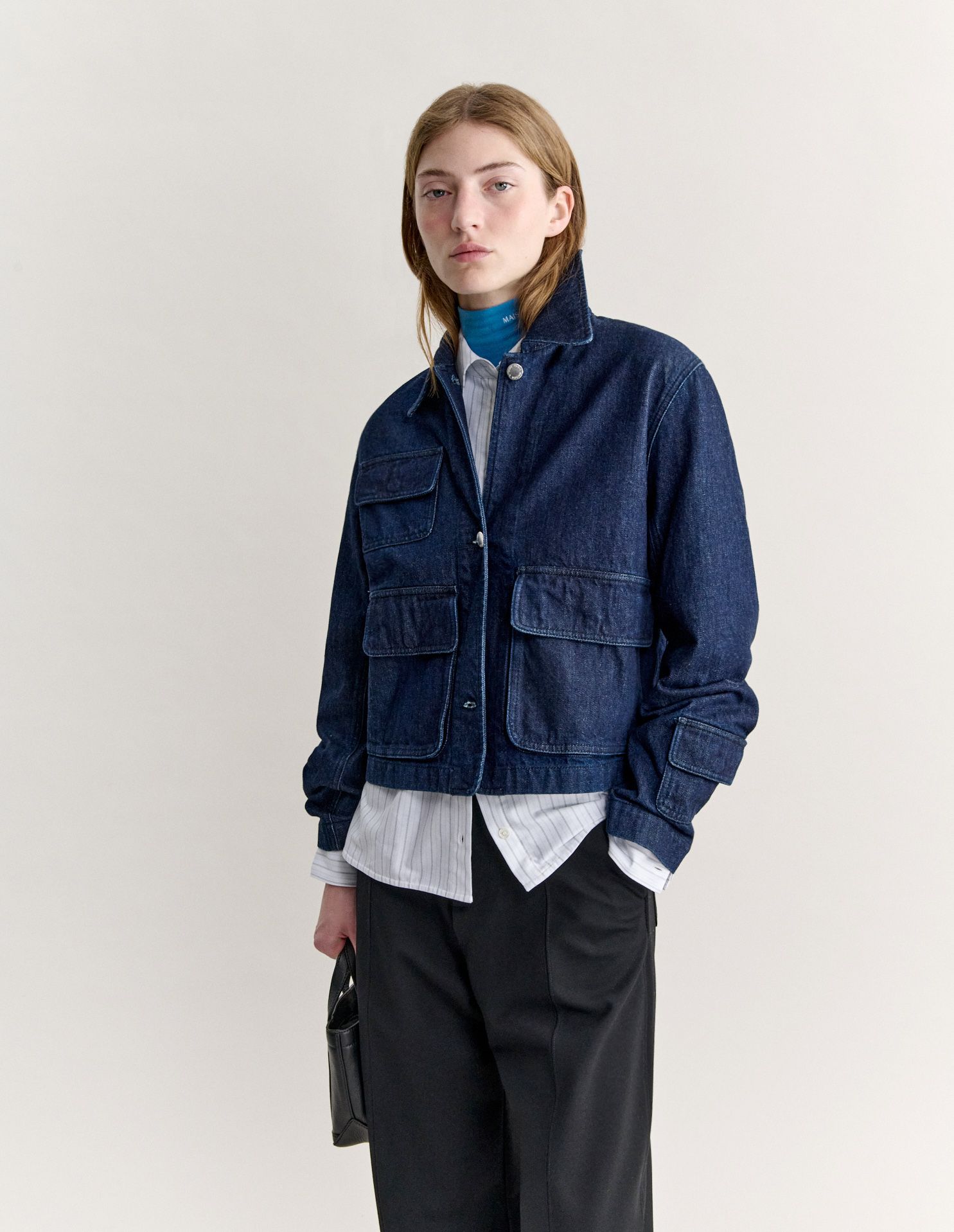 Áo khoác nữ denim Mini Barn