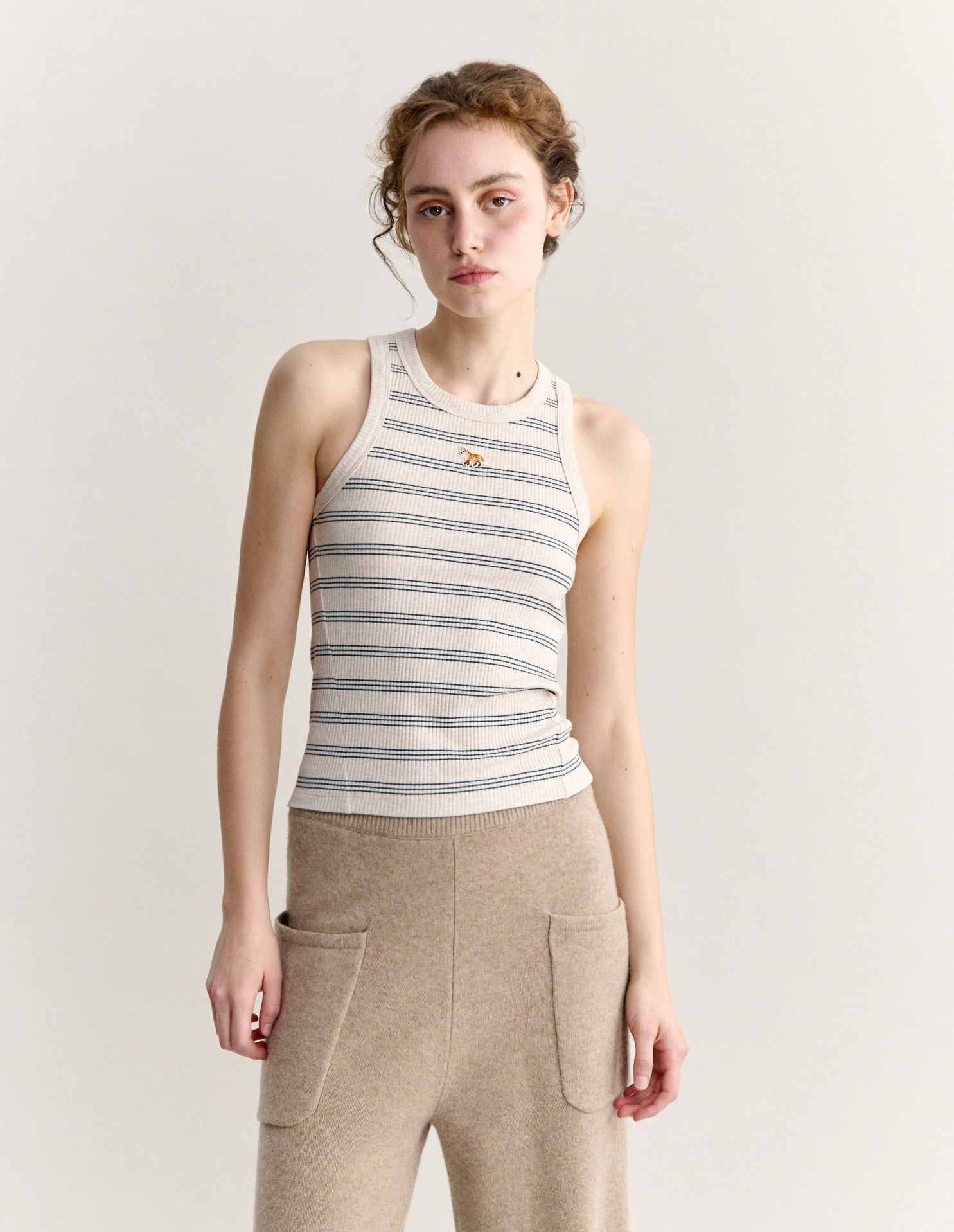 Áo tank top nữ Baby Fox sọc dáng ôm