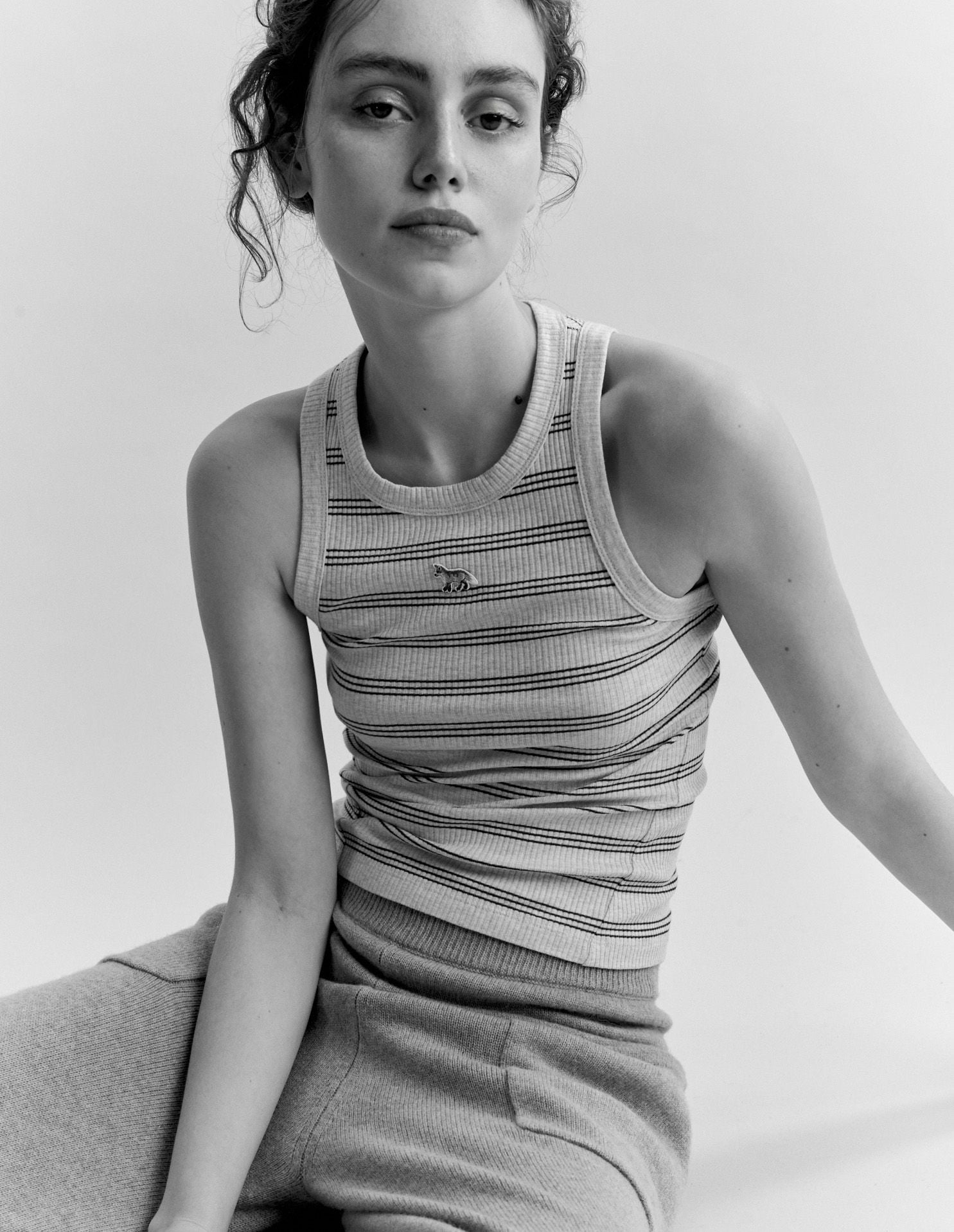 Áo tank top nữ Baby Fox sọc dáng ôm